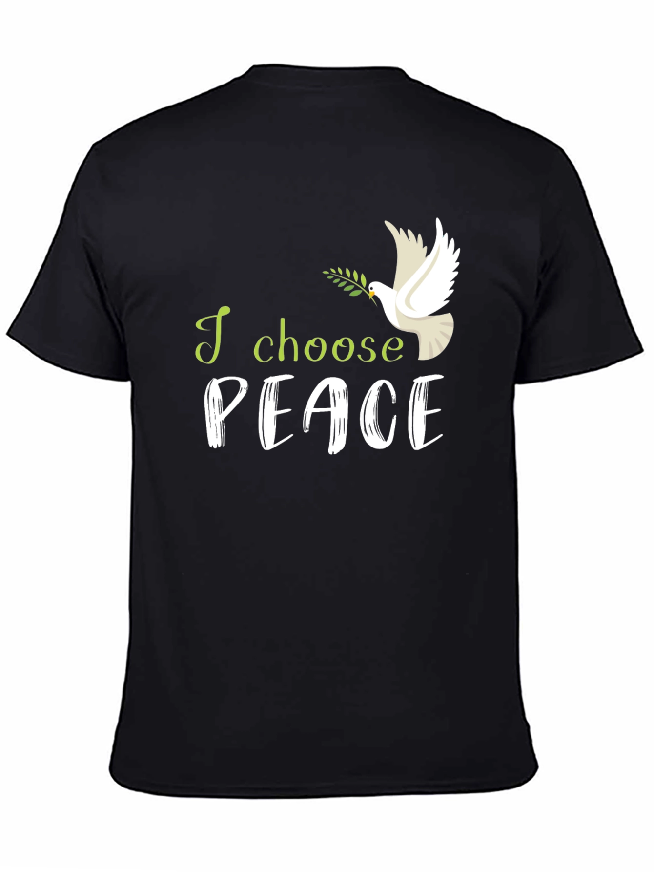 I Choose Peace T-Shirt: Dove with Olive Branch