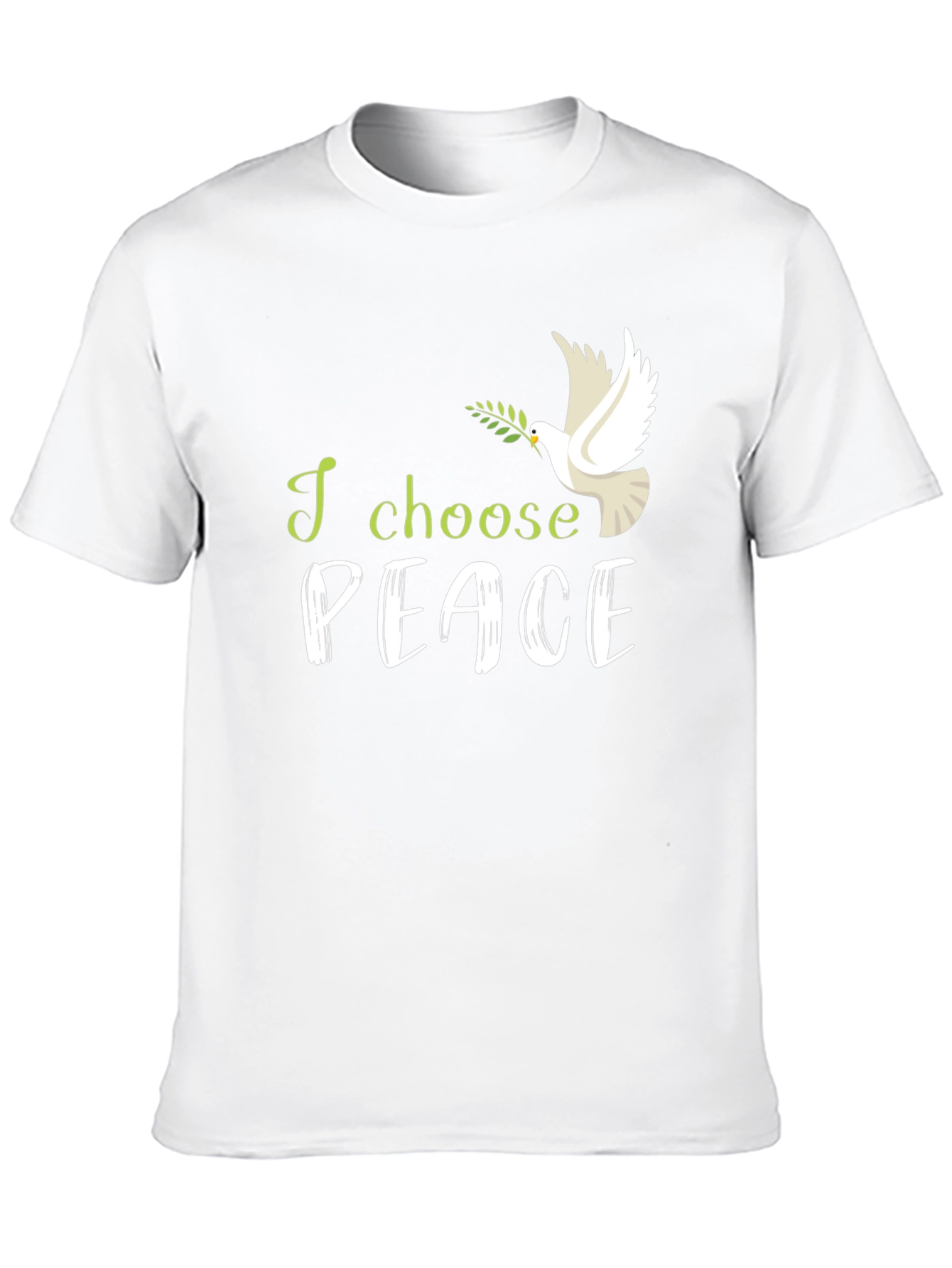 I Choose Peace T-Shirt: Dove with Olive Branch