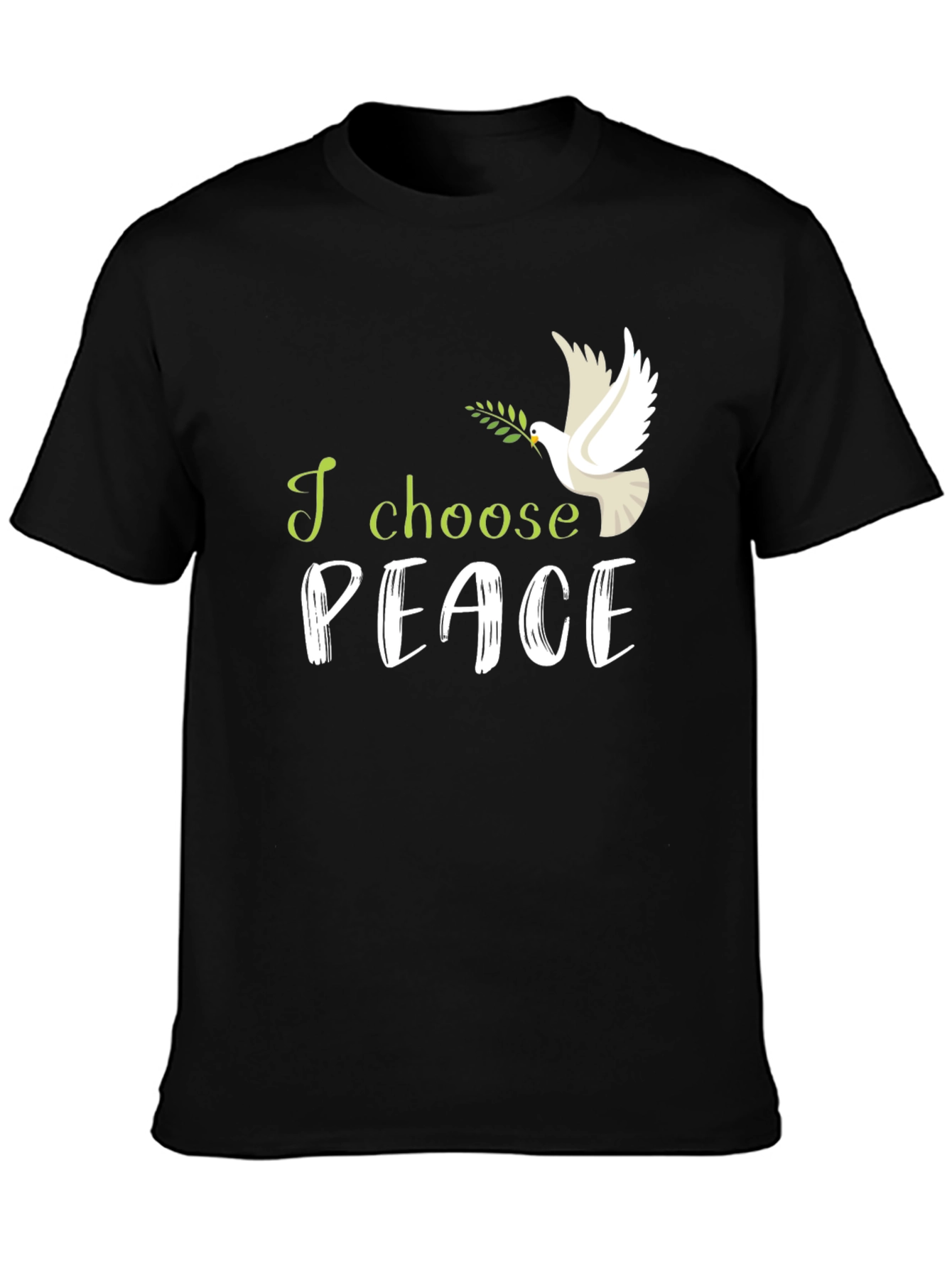 I Choose Peace T-Shirt: Dove with Olive Branch
