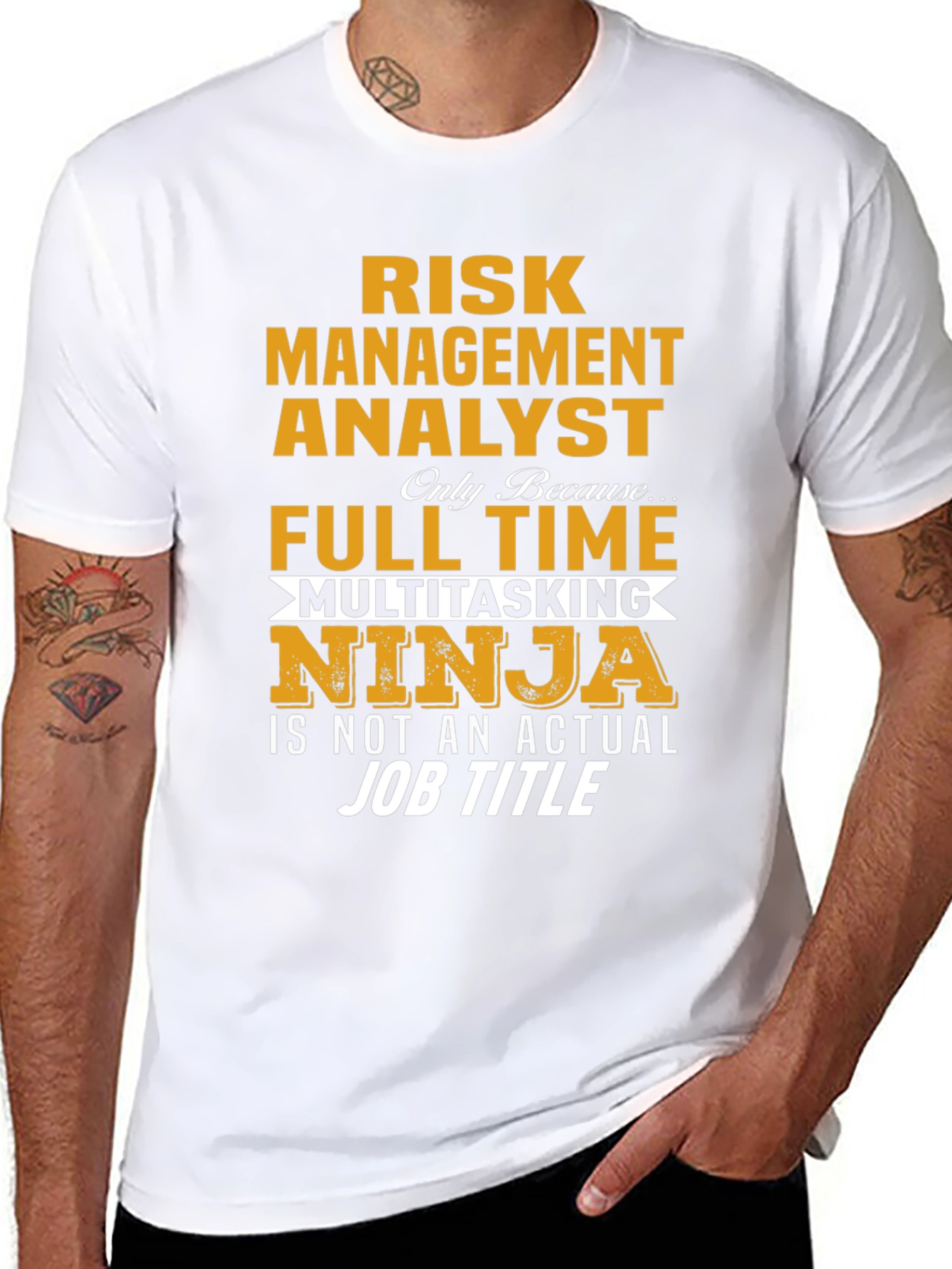 Risk Management Analyst T-Shirt - Multitasking Ninja