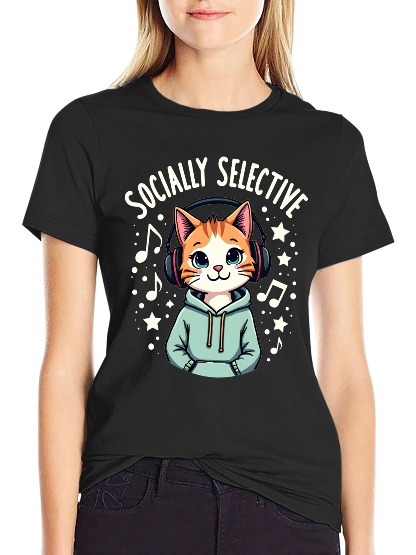 Socially Selective Cat T-Shirt
