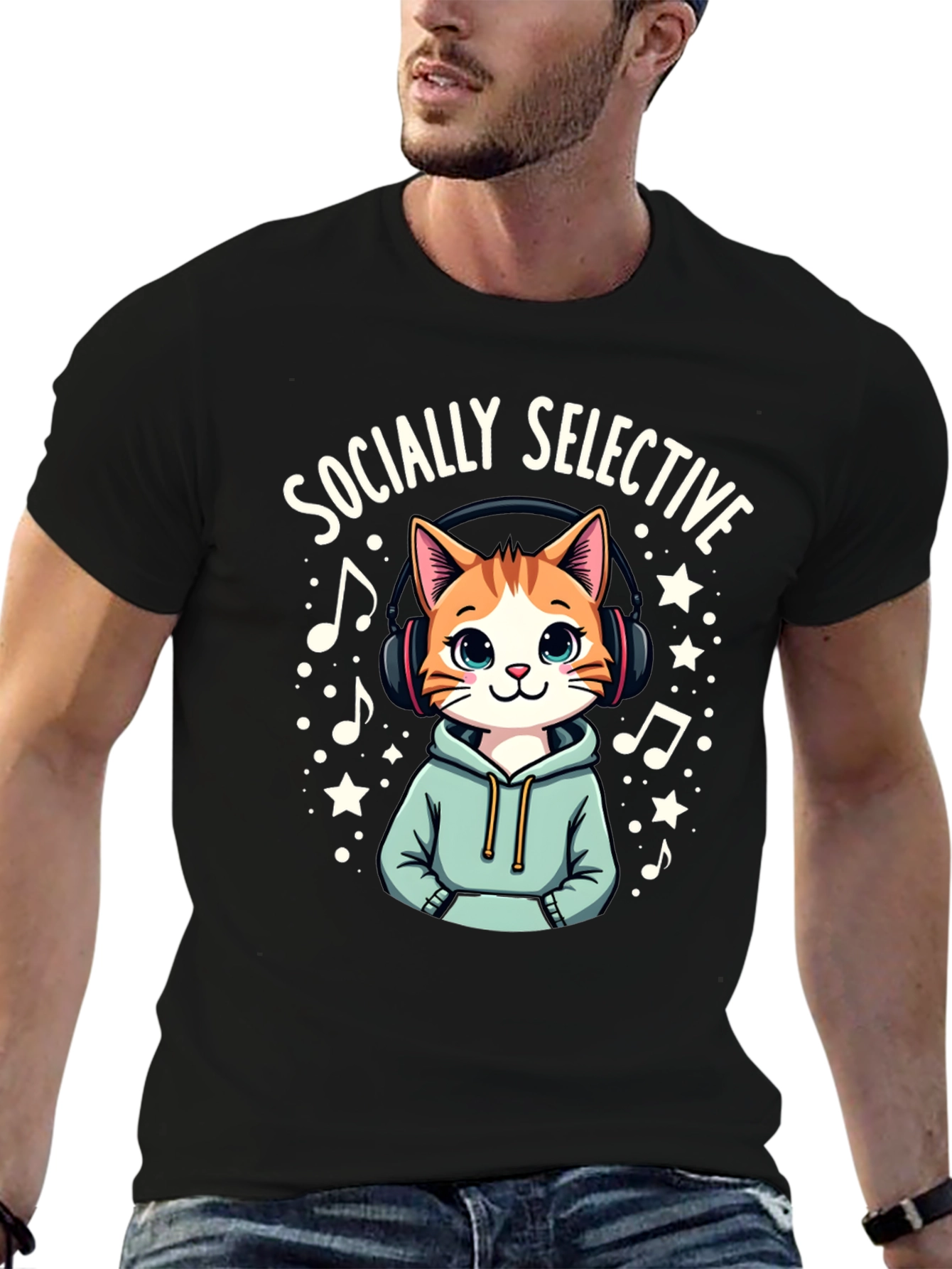 Socially Selective Cat T-Shirt