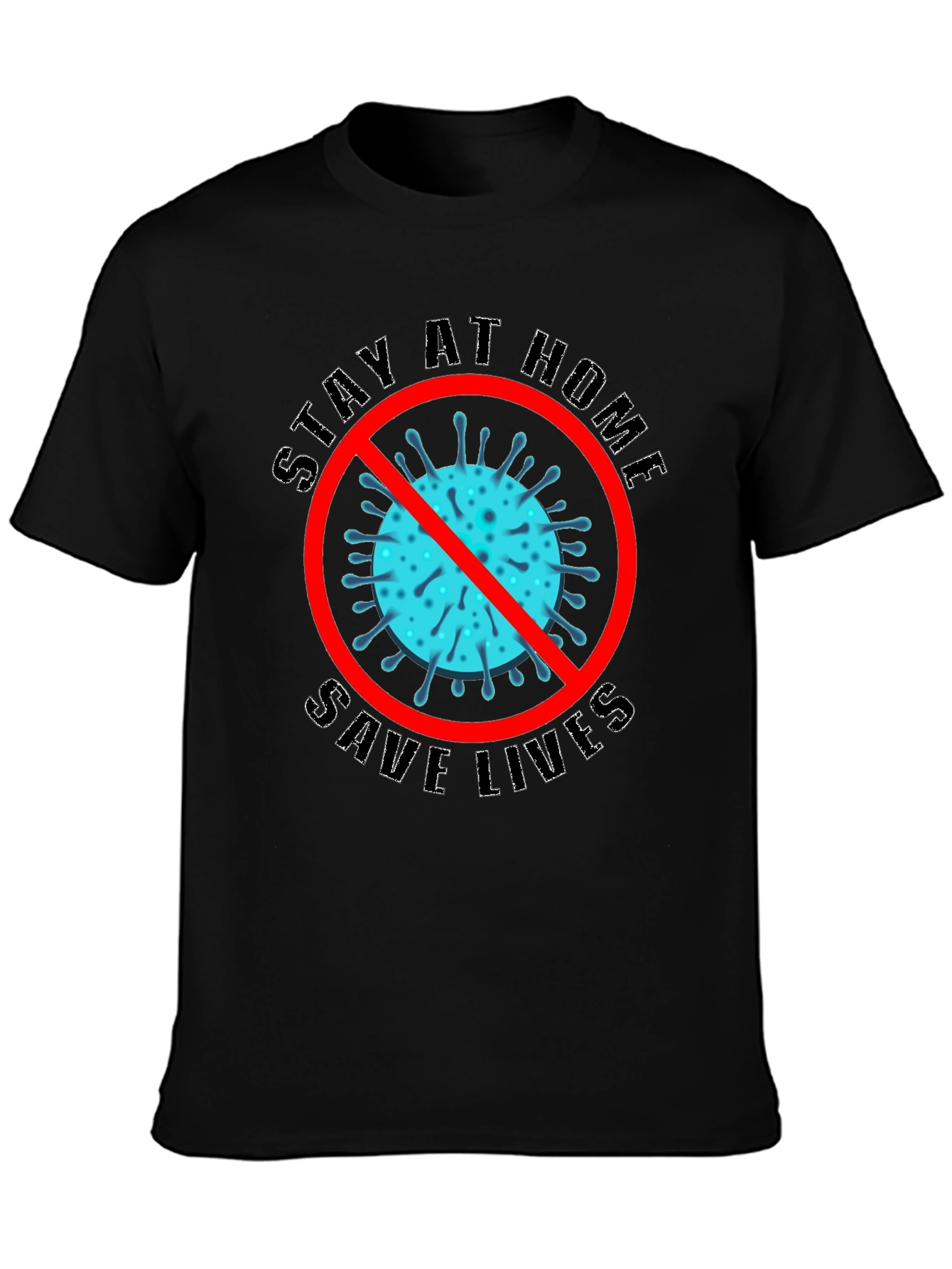 Stay Home Save Lives Graphic Tee
