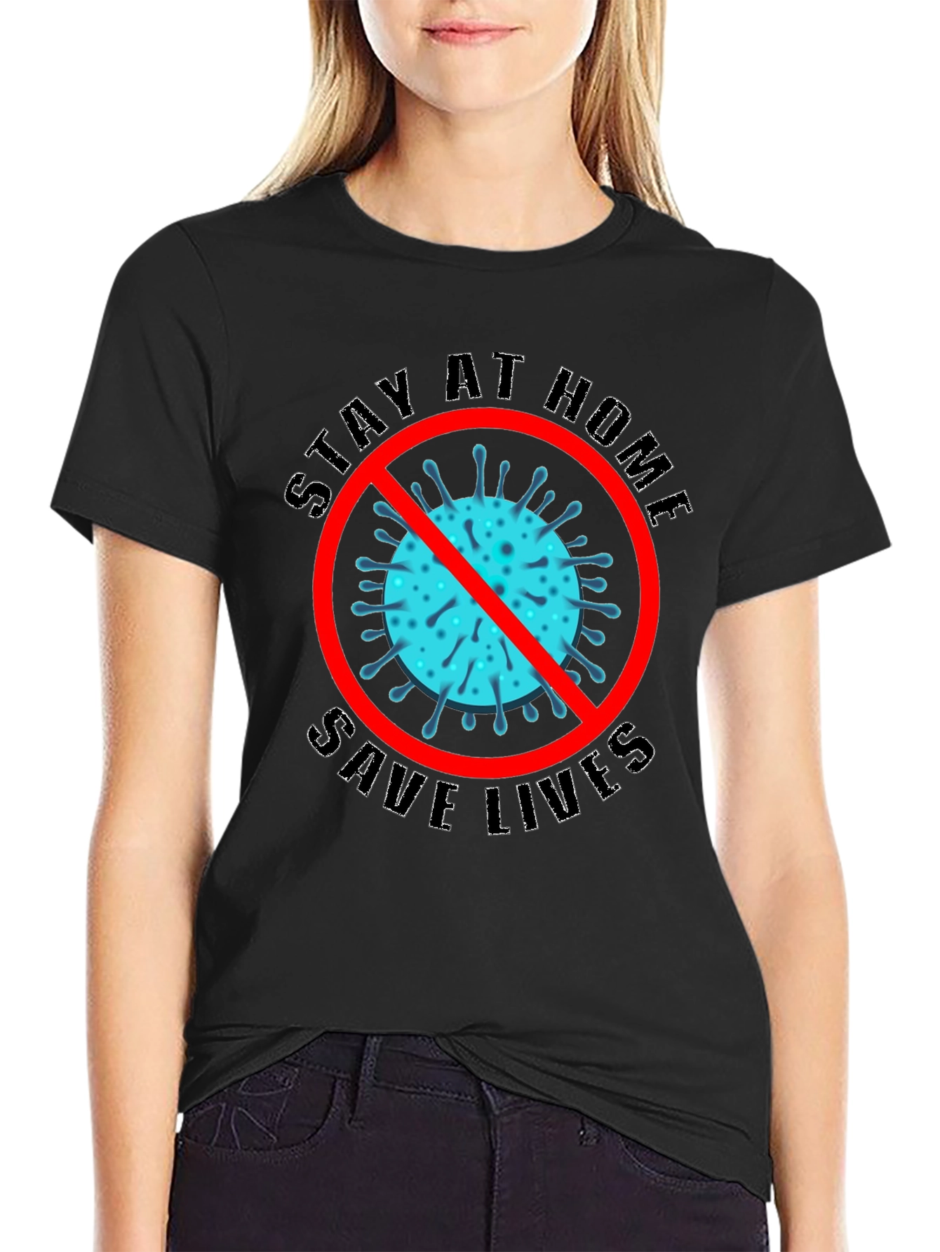 Stay Home Save Lives Graphic Tee