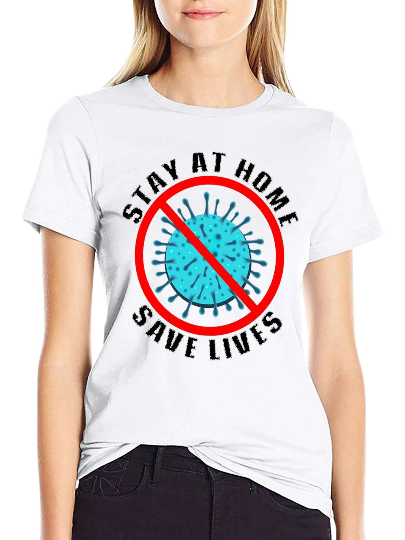 Stay Home Save Lives Graphic Tee