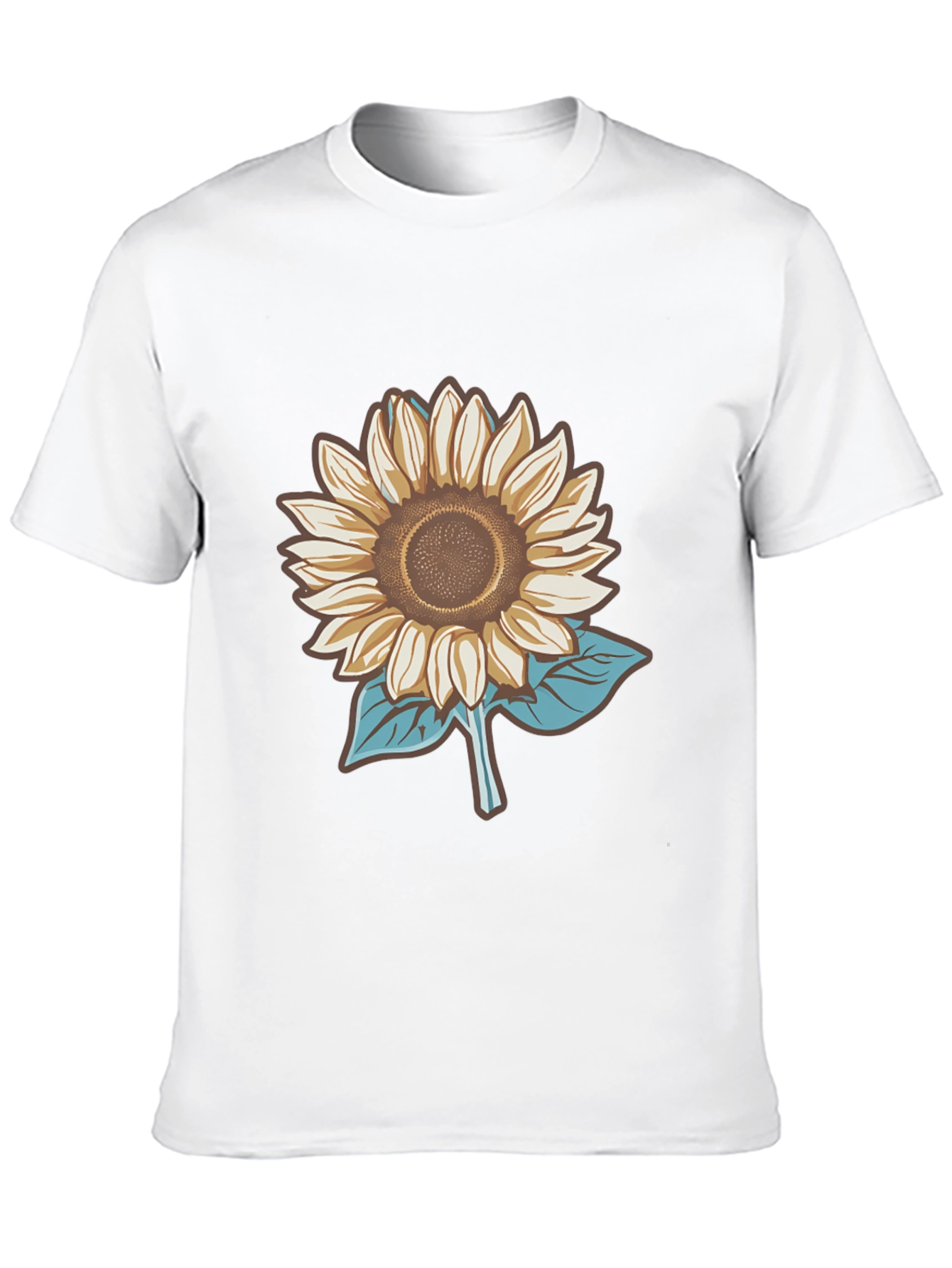 Sunflower Graphic Tee - Stylish Mens Black T-Shirt