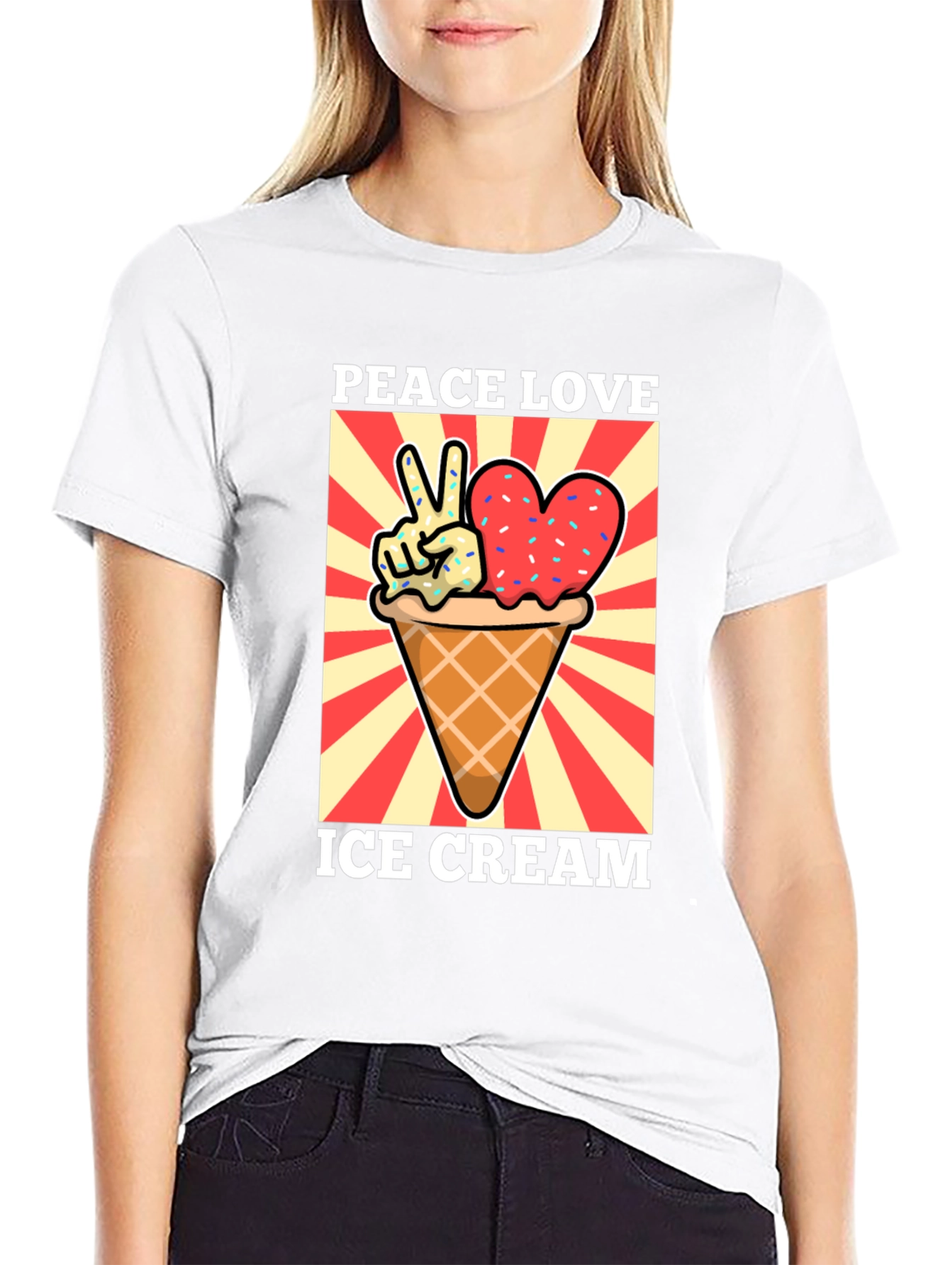 Peace Love Ice Cream T-Shirt