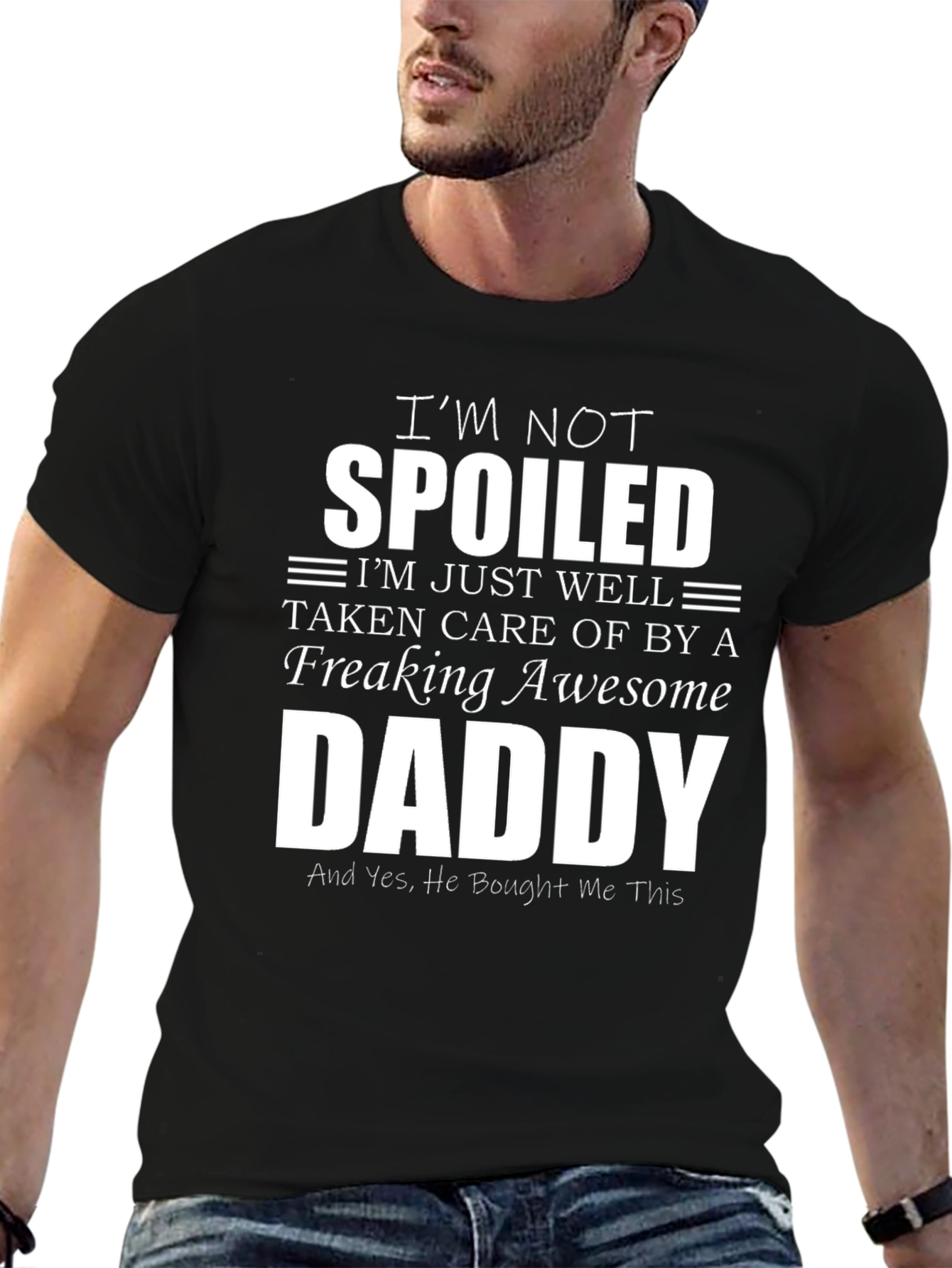 Spoiled by Awesome Daddy T-Shirt - Fun Novelty Tee