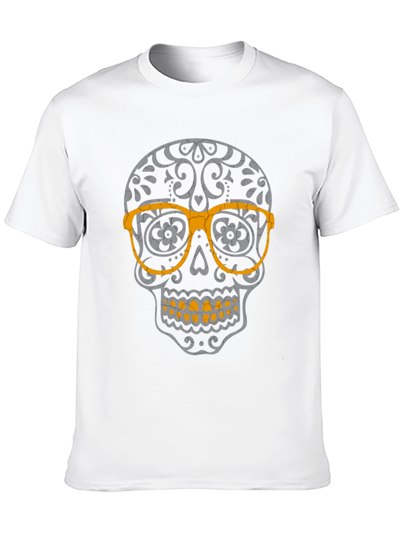 Skull with Glasses Graphic T-Shirt
