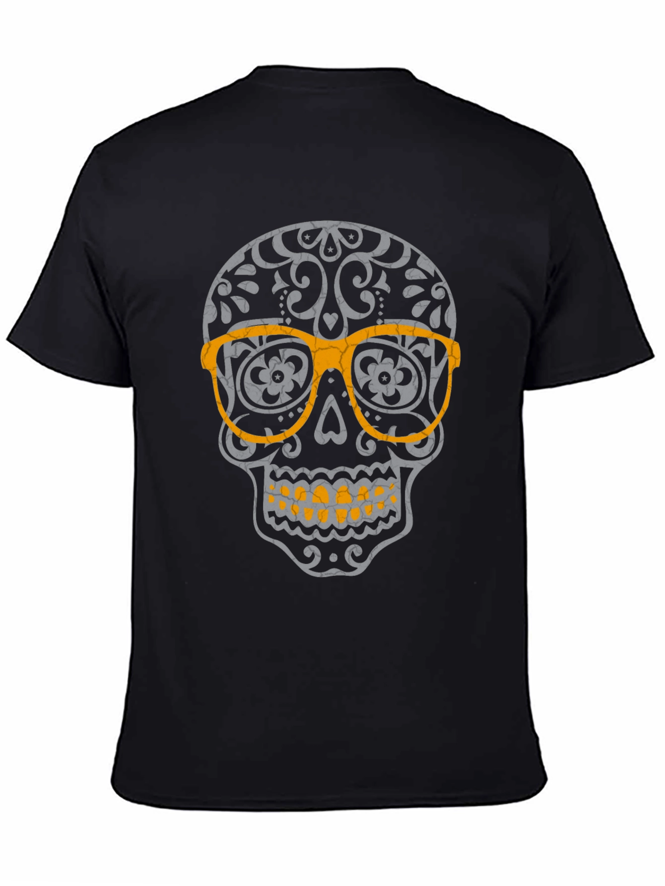 Skull with Glasses Graphic T-Shirt
