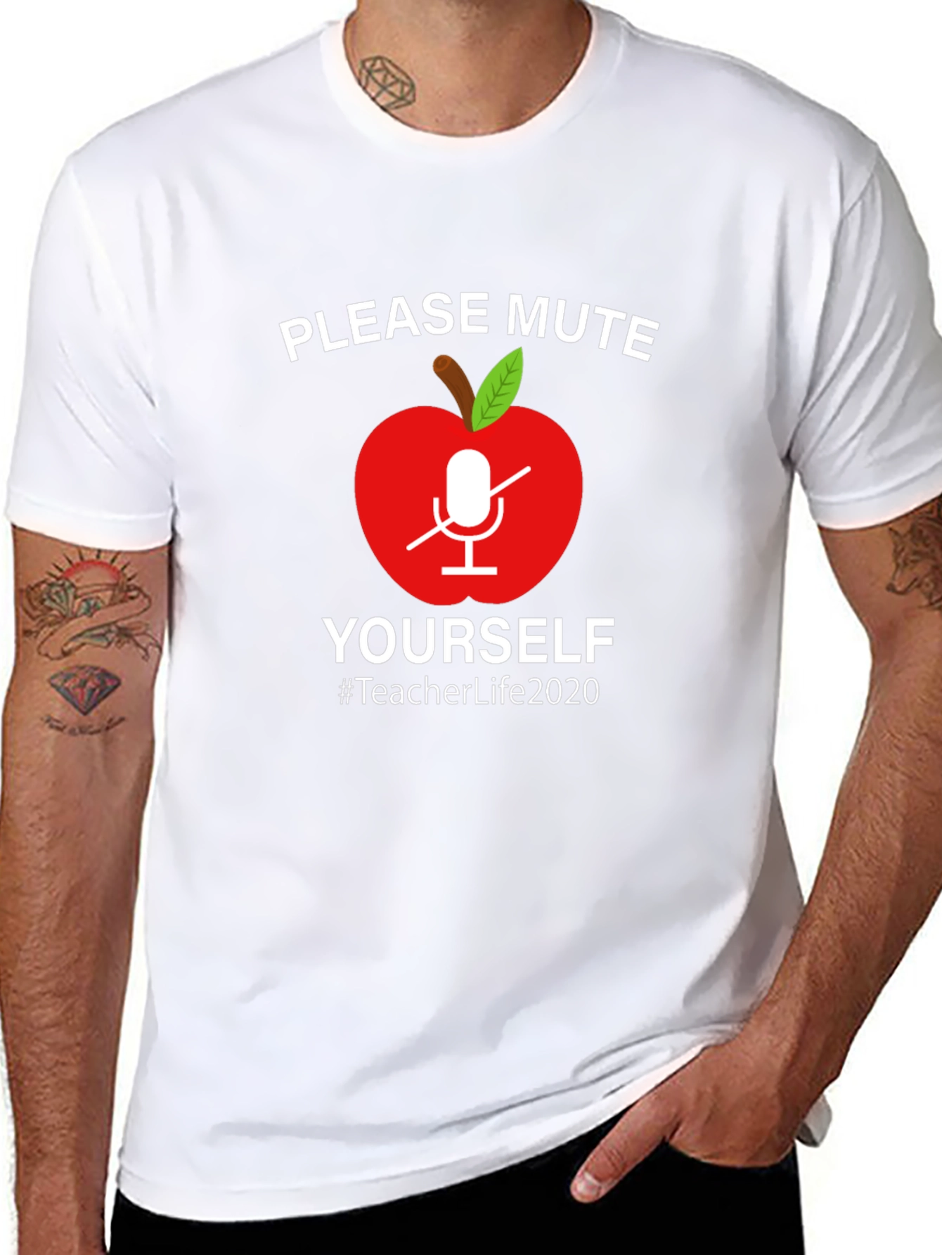 Teacher Life 2020 Mute Yourself Graphic Tee