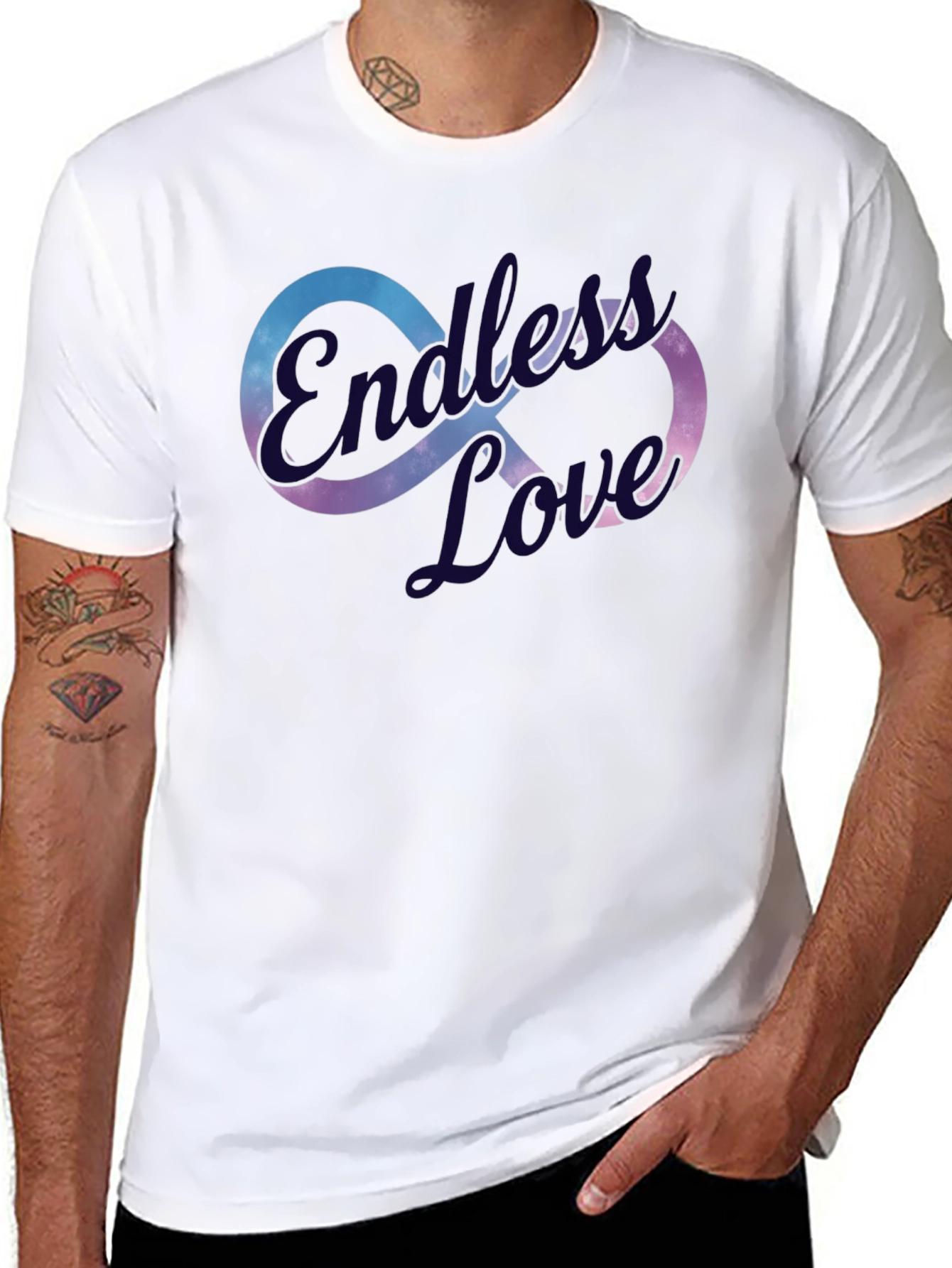 Endless Love Graphic T-Shirt - Stylish Infinity Design
