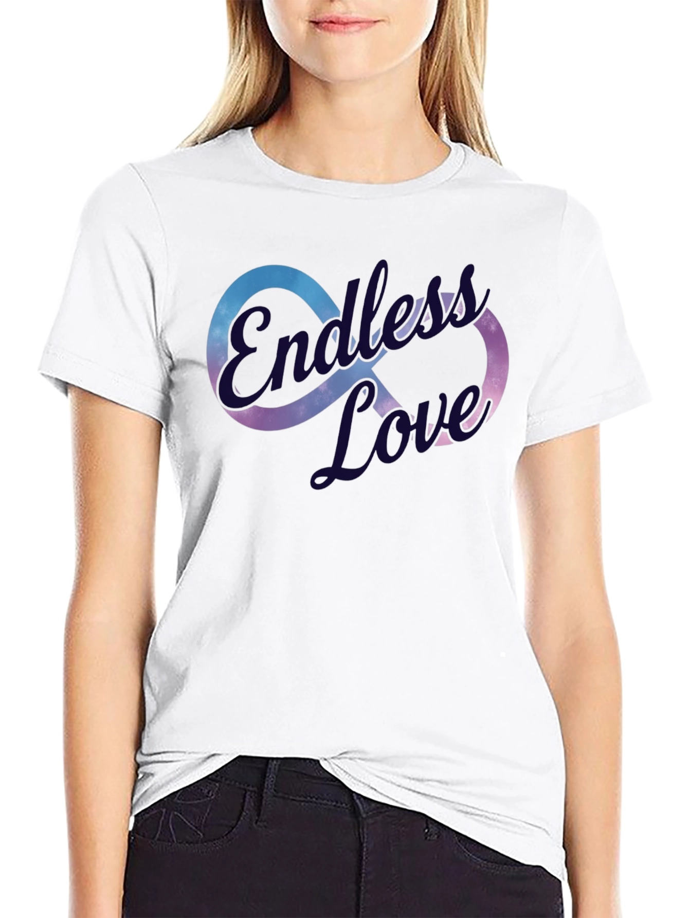 Endless Love Graphic T-Shirt - Stylish Infinity Design