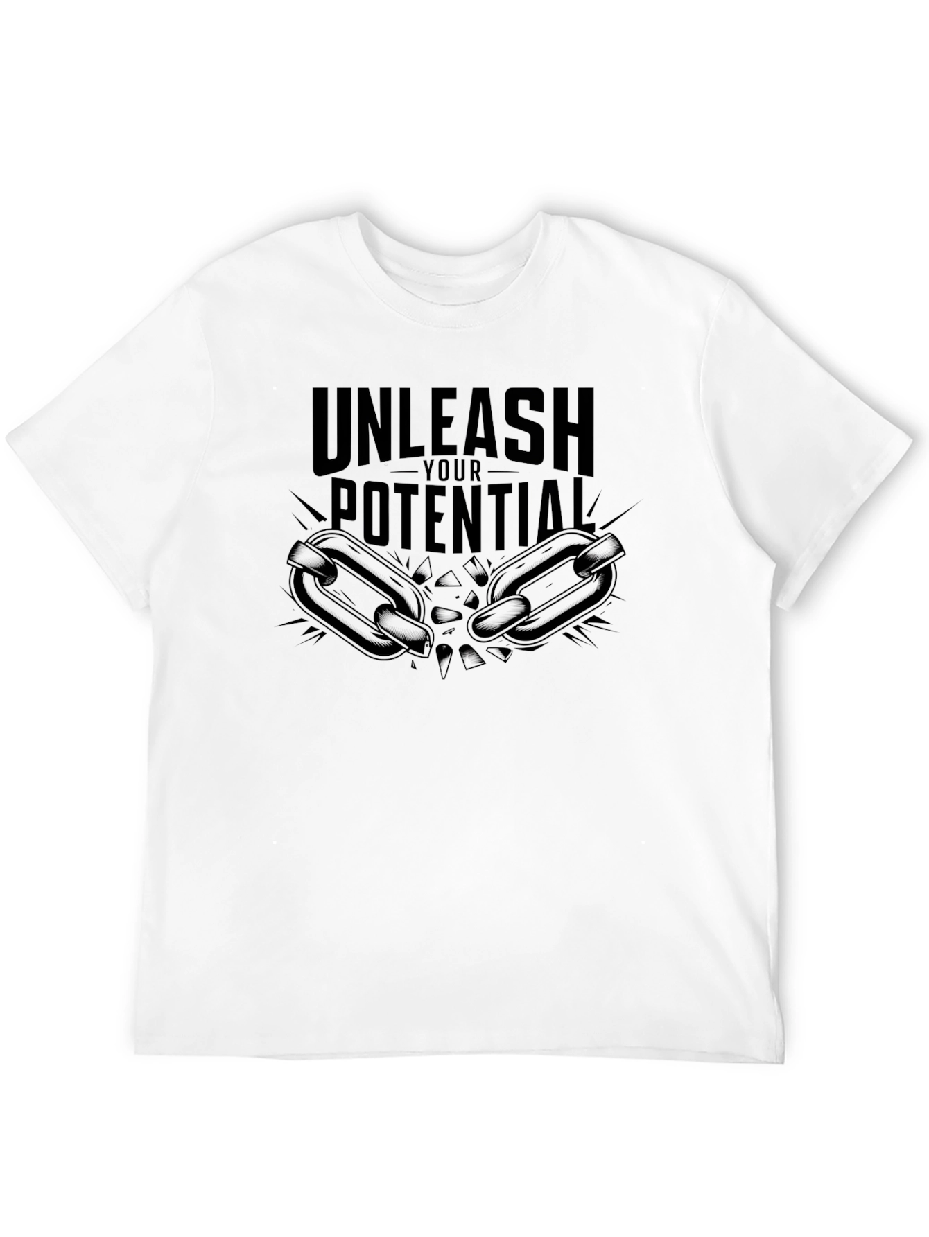 Unleash Your Potential Black Graphic Tee
