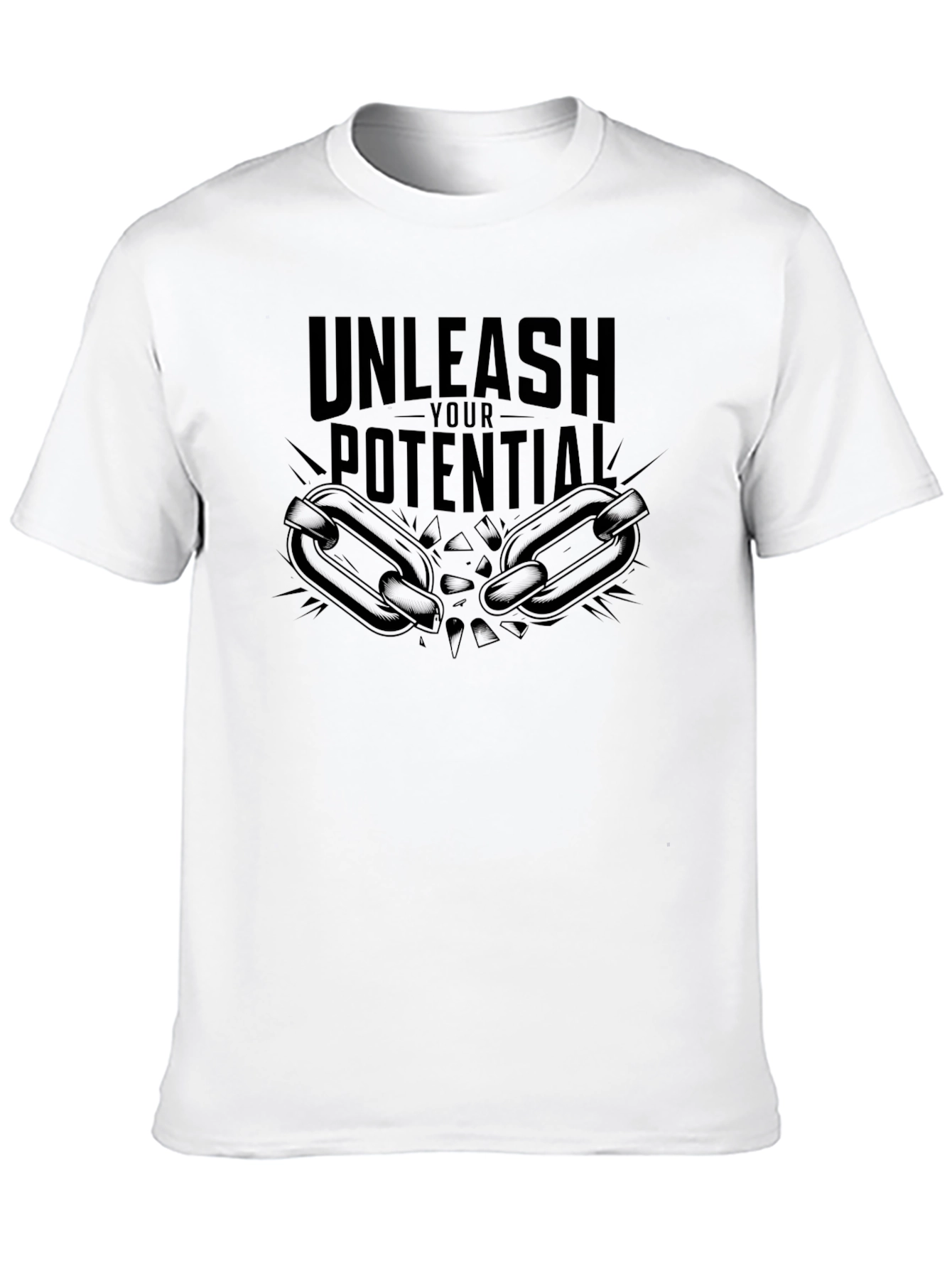 Unleash Your Potential Black Graphic Tee