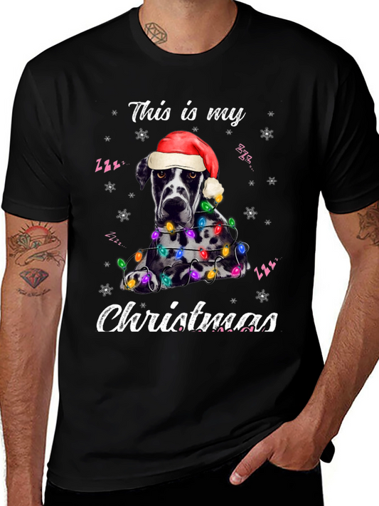Dog Christmas T-Shirt - Holiday Apparel