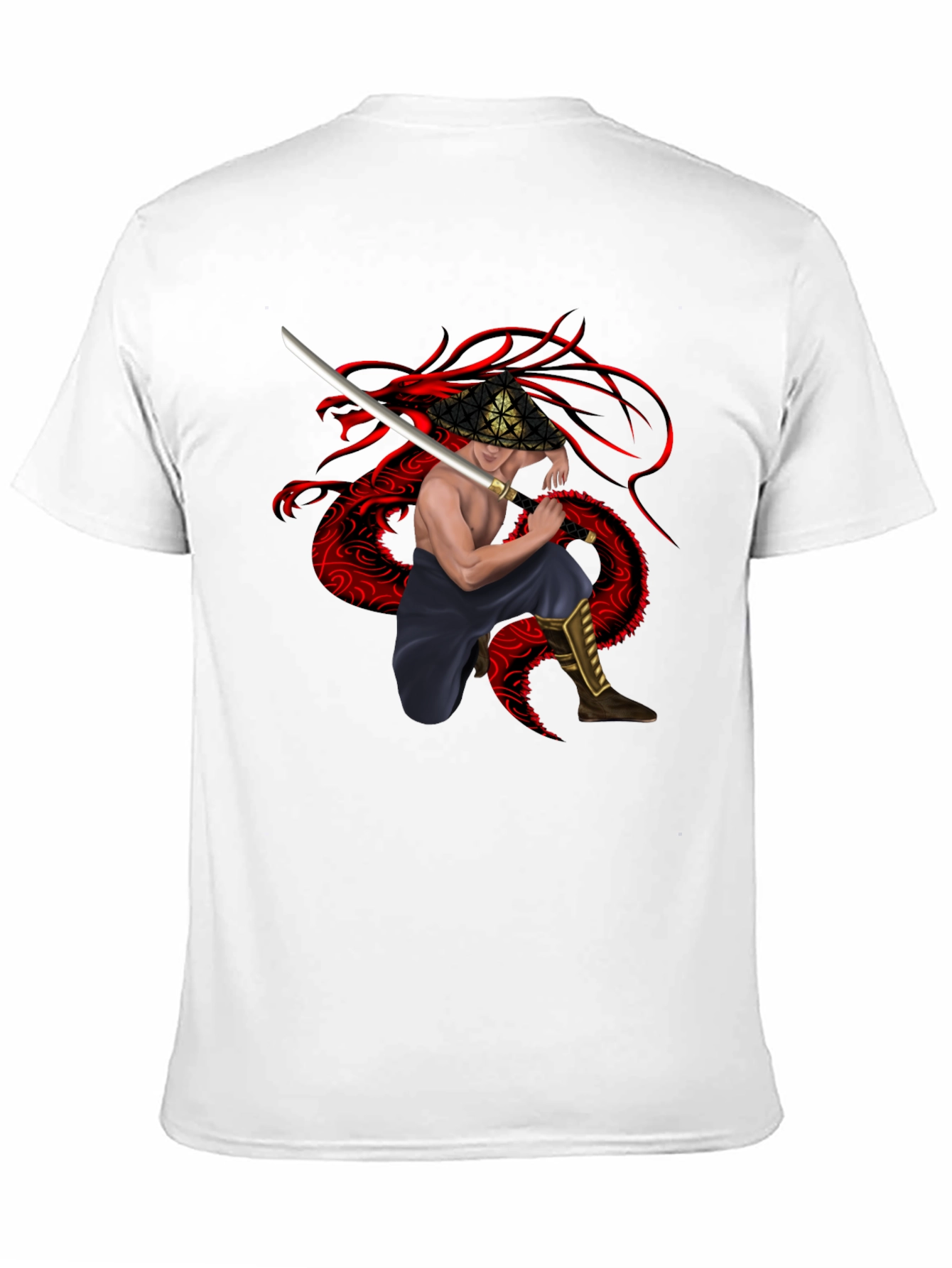 Dragon Warrior Graphic Tee - Black