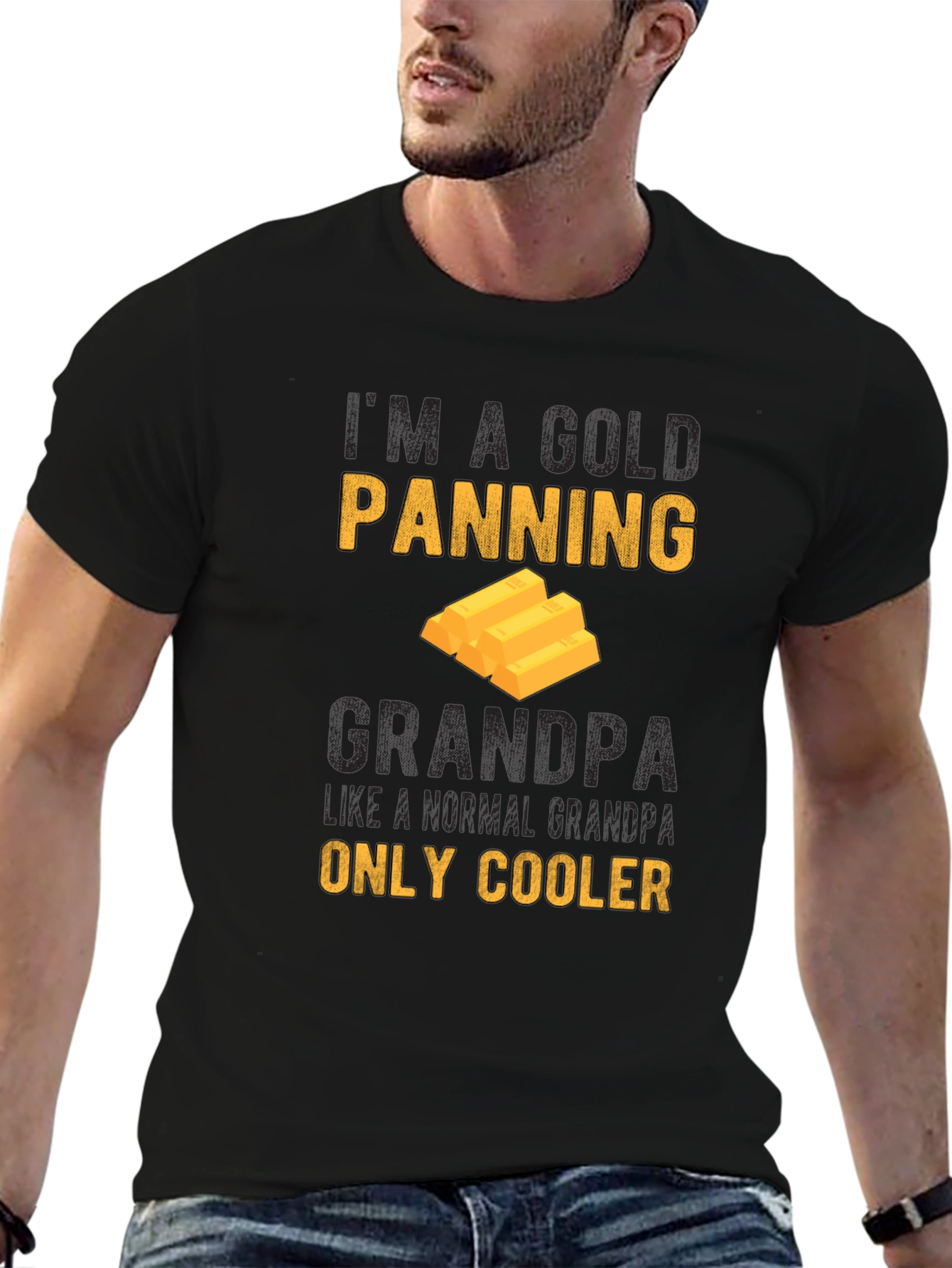 Gold Panning Grandpa T-Shirt - Cool Grandpa Gift
