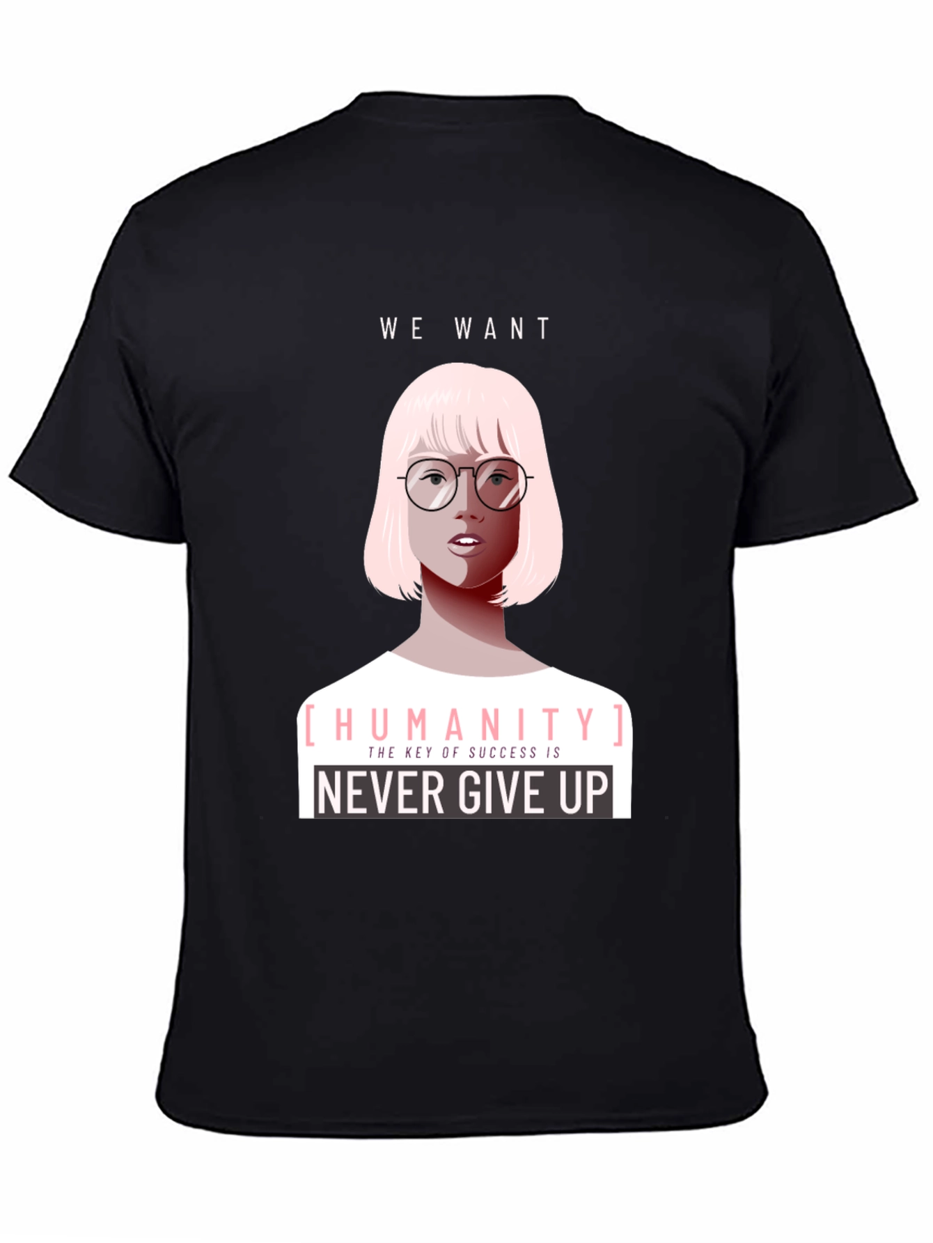 Humanity Graphic Tee - Never Give Up