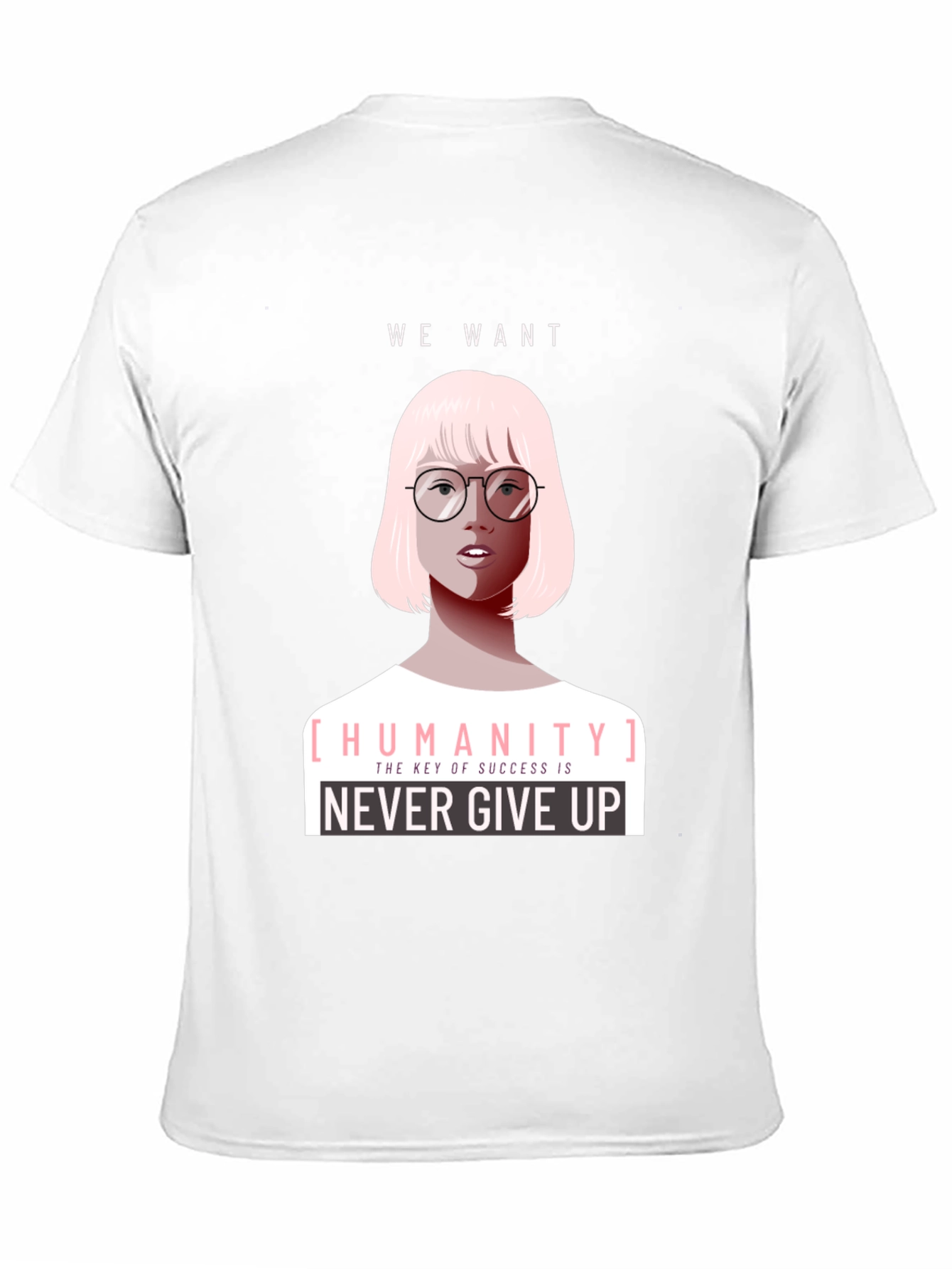 Humanity Graphic Tee - Never Give Up