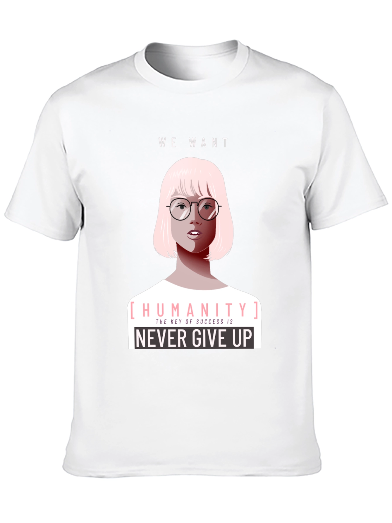 Humanity Graphic Tee - Never Give Up