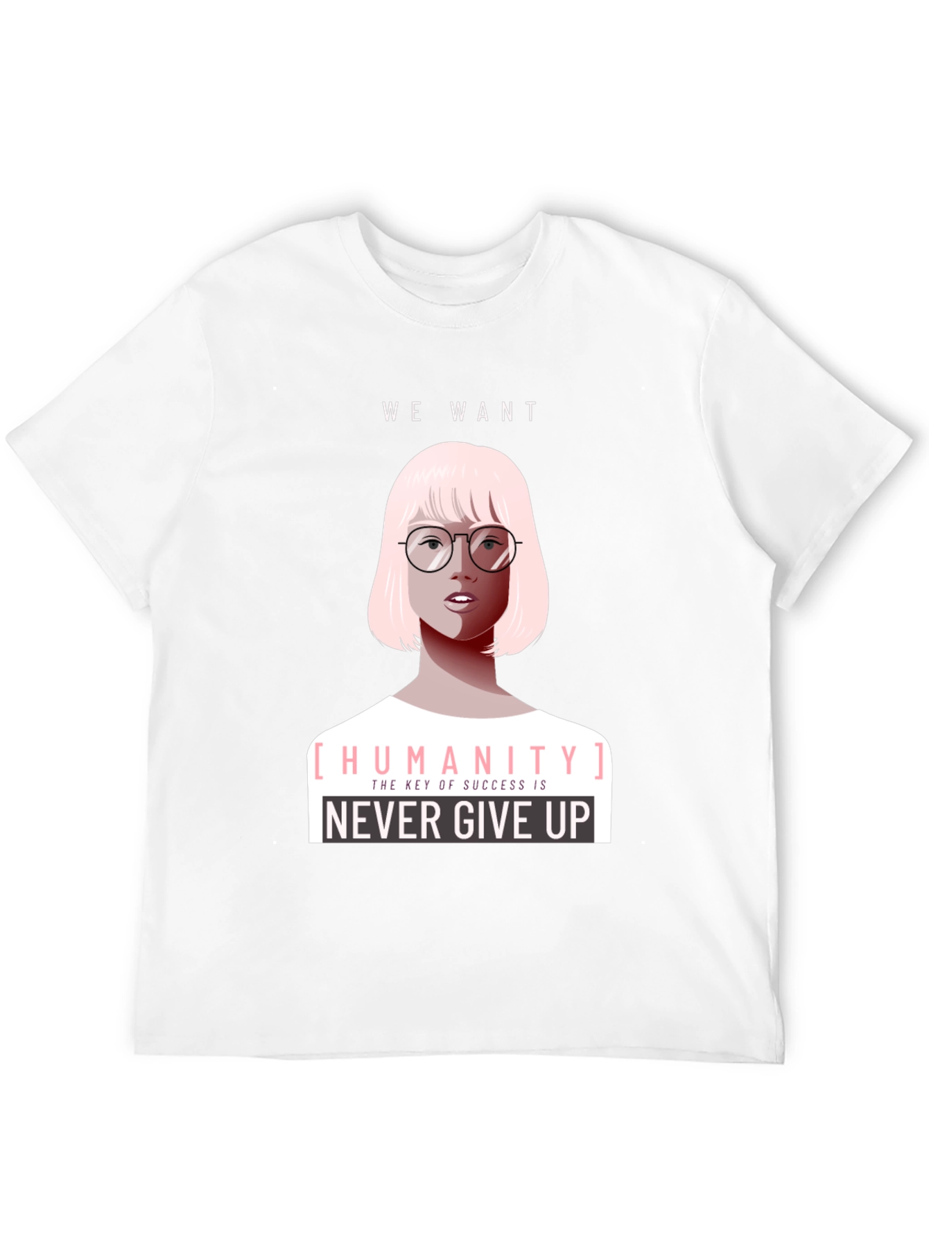 Humanity Graphic Tee - Never Give Up
