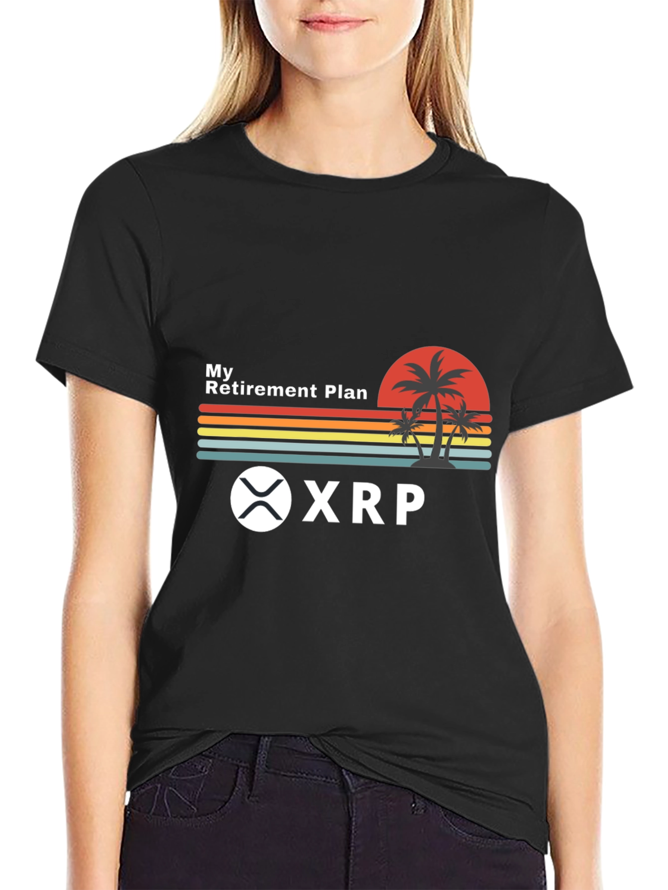 My Retirement Plan XRP Crypto Black T-Shirt
