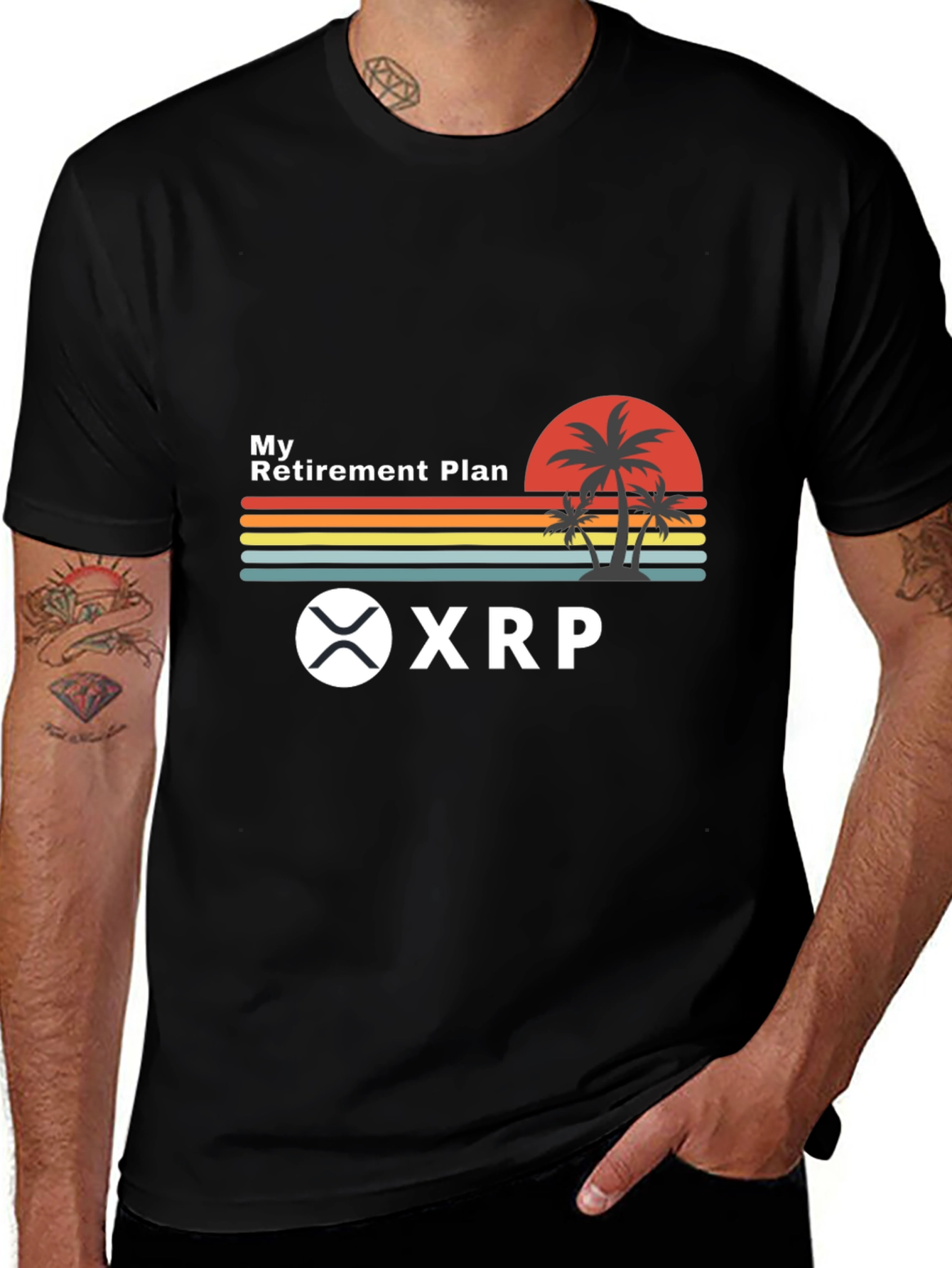 My Retirement Plan XRP Crypto Black T-Shirt