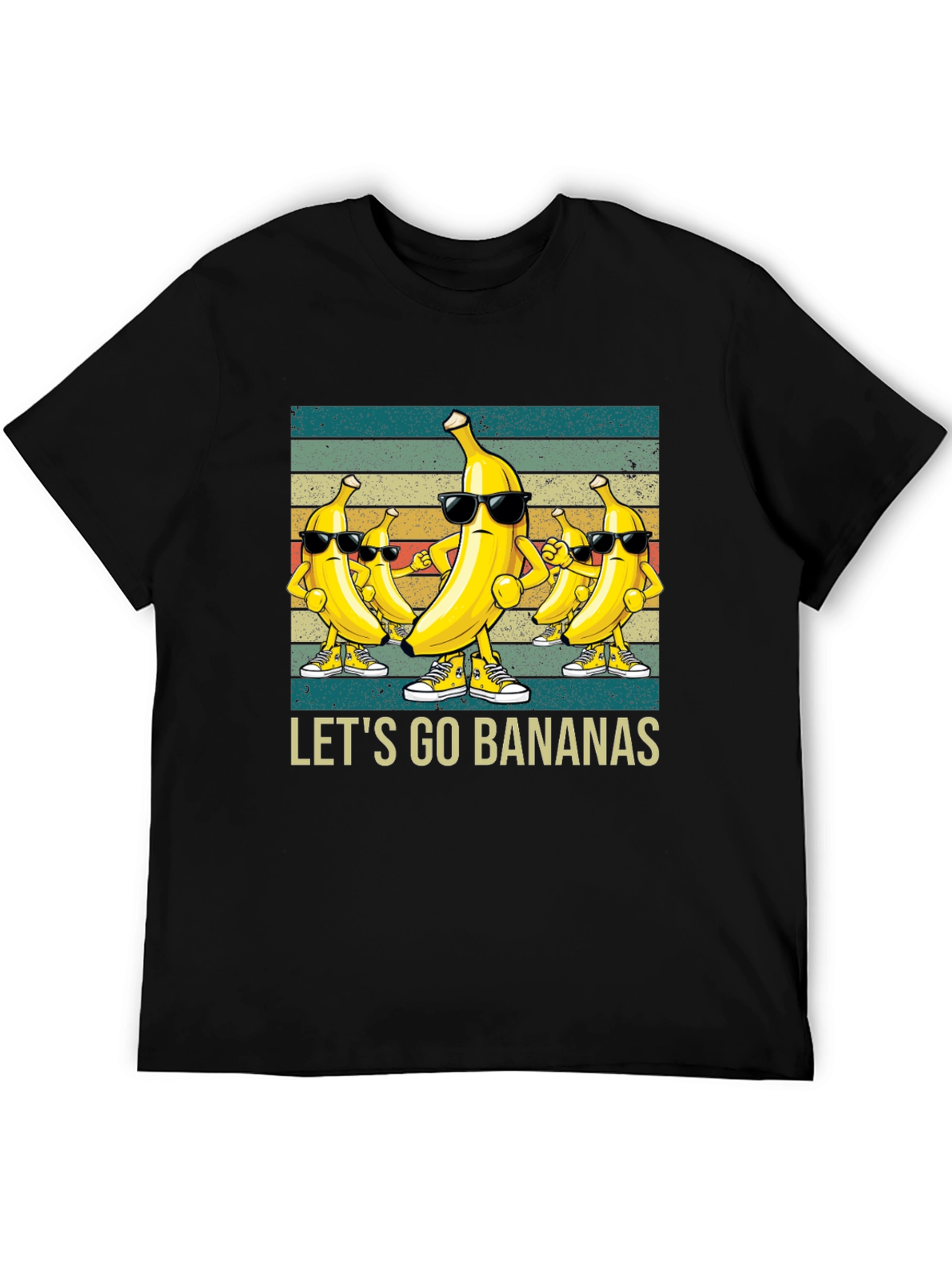 Lets Go Bananas T-Shirt - Funny Cartoon Tee