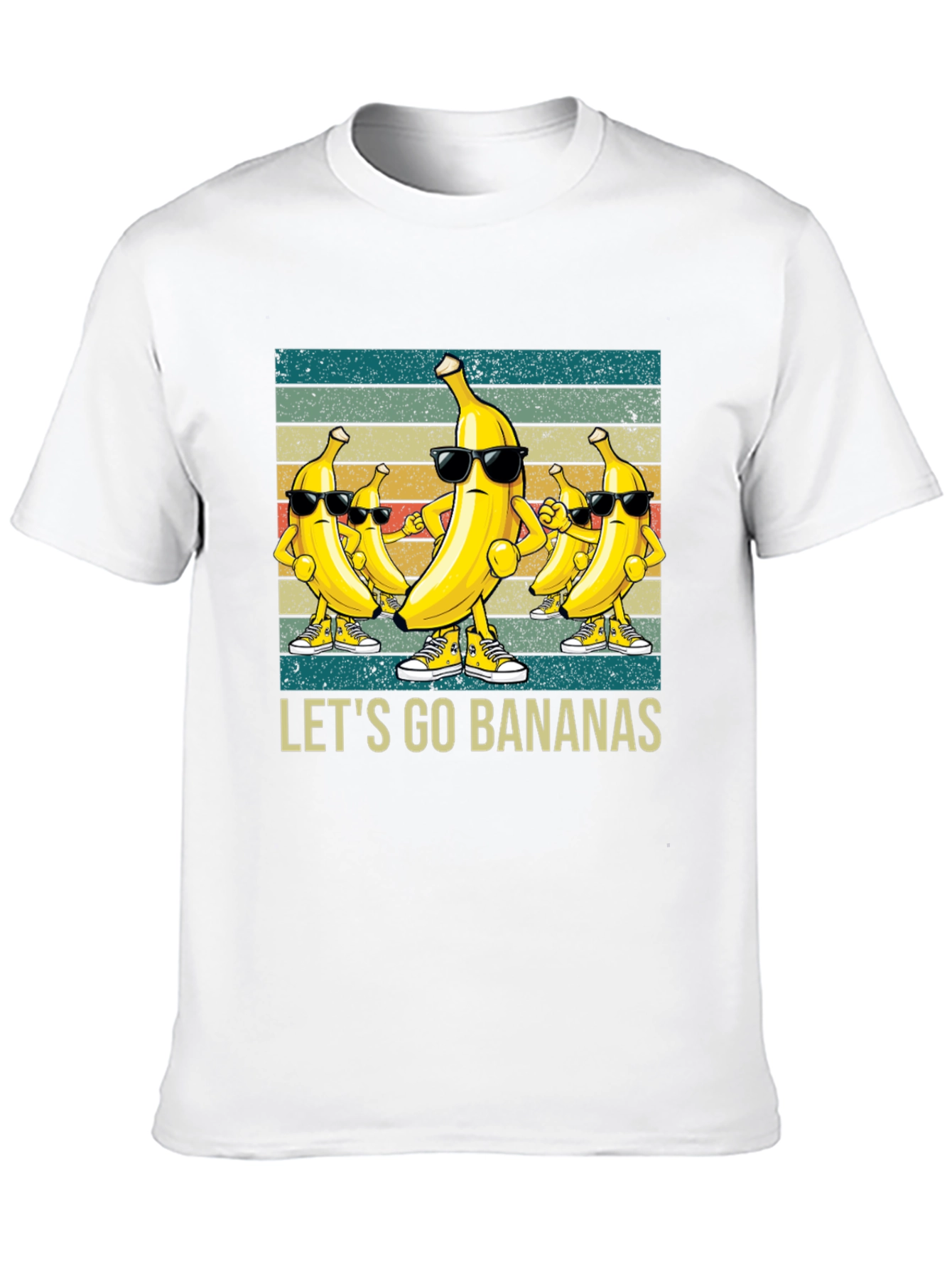 Lets Go Bananas T-Shirt - Funny Cartoon Tee