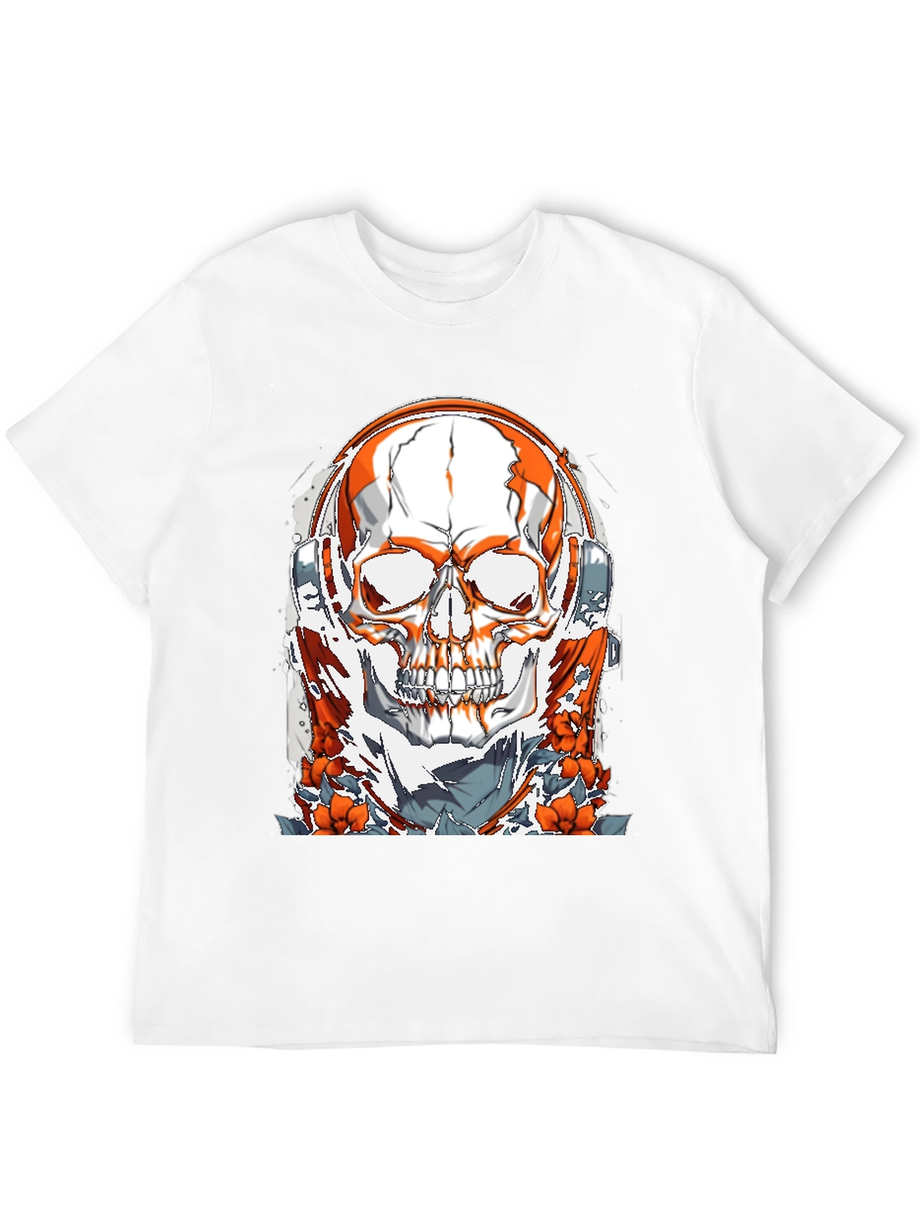 Skull & Headphones Graphic Tee - Unique Design
