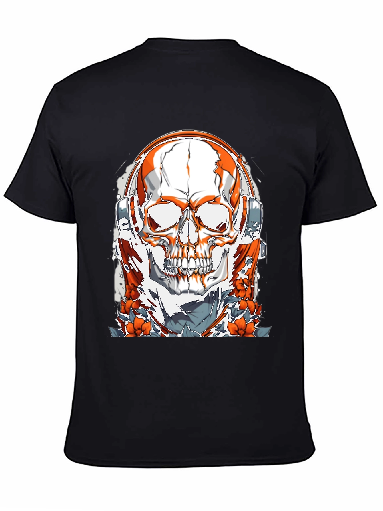 Skull & Headphones Graphic Tee - Unique Design