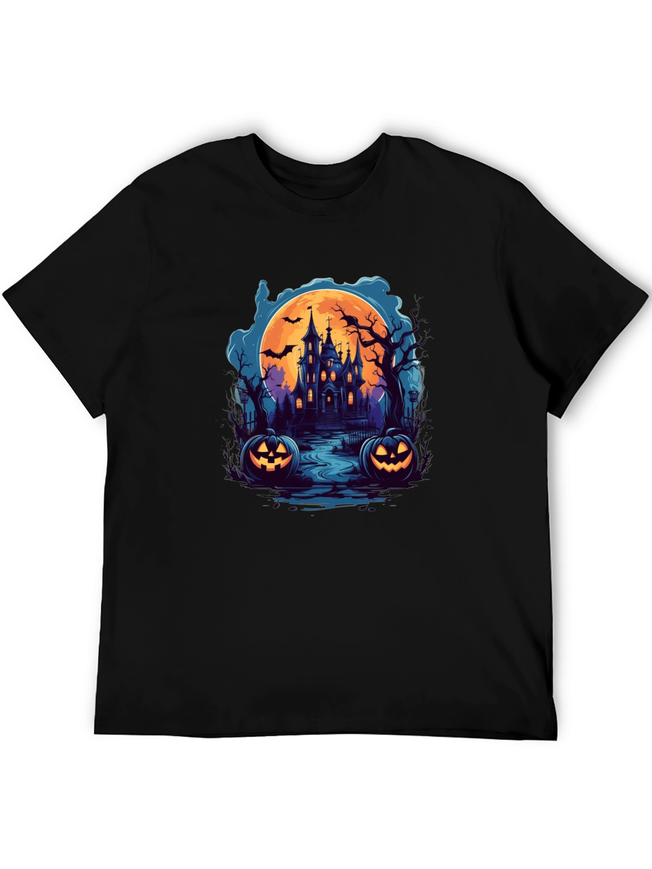 Spooky Halloween Haunted House T-Shirt