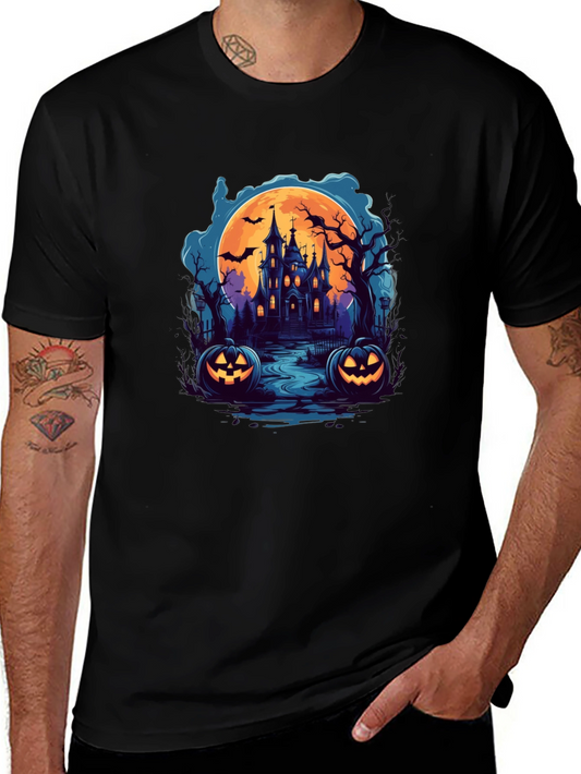 Spooky Halloween Haunted House T-Shirt