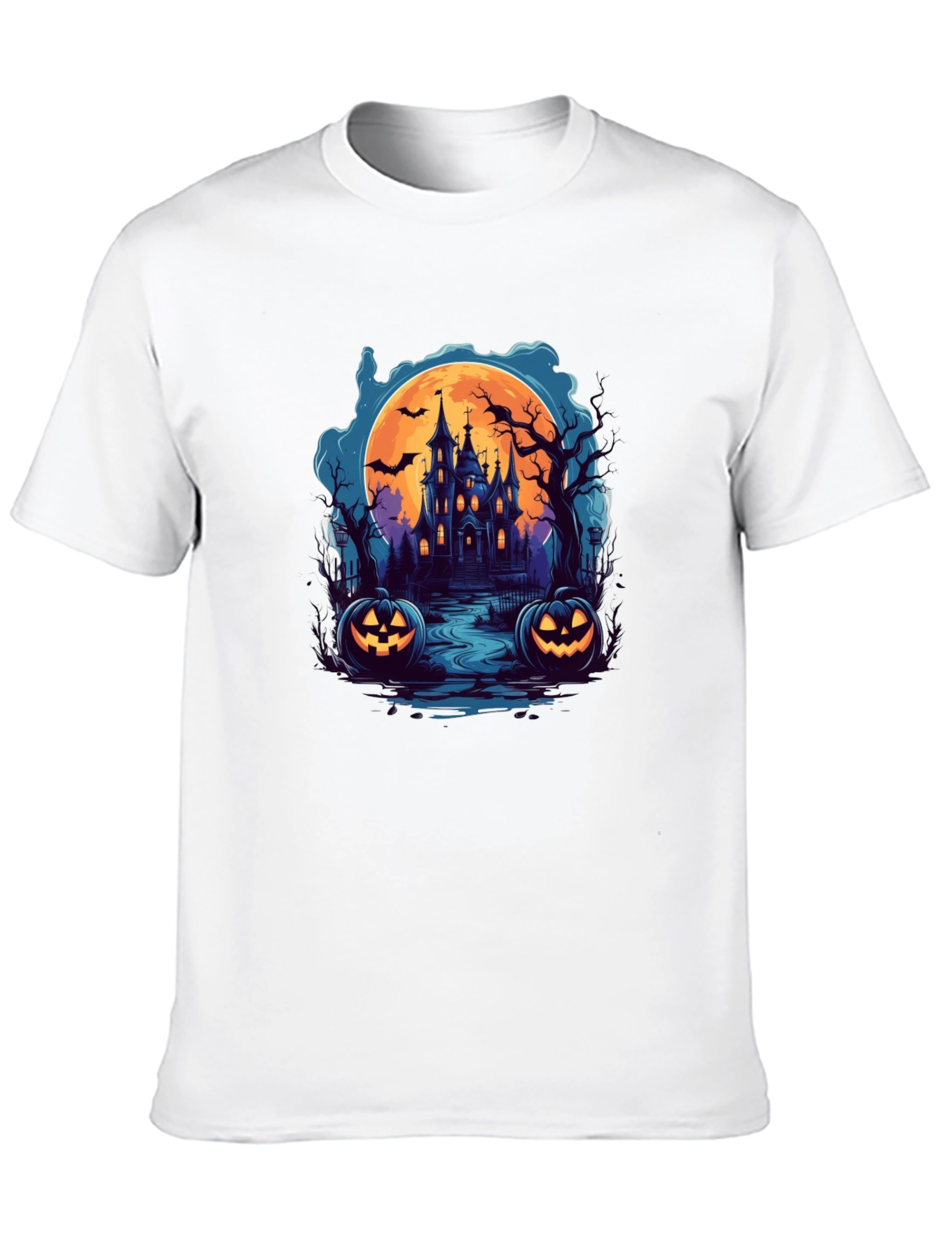 Spooky Halloween Haunted House T-Shirt