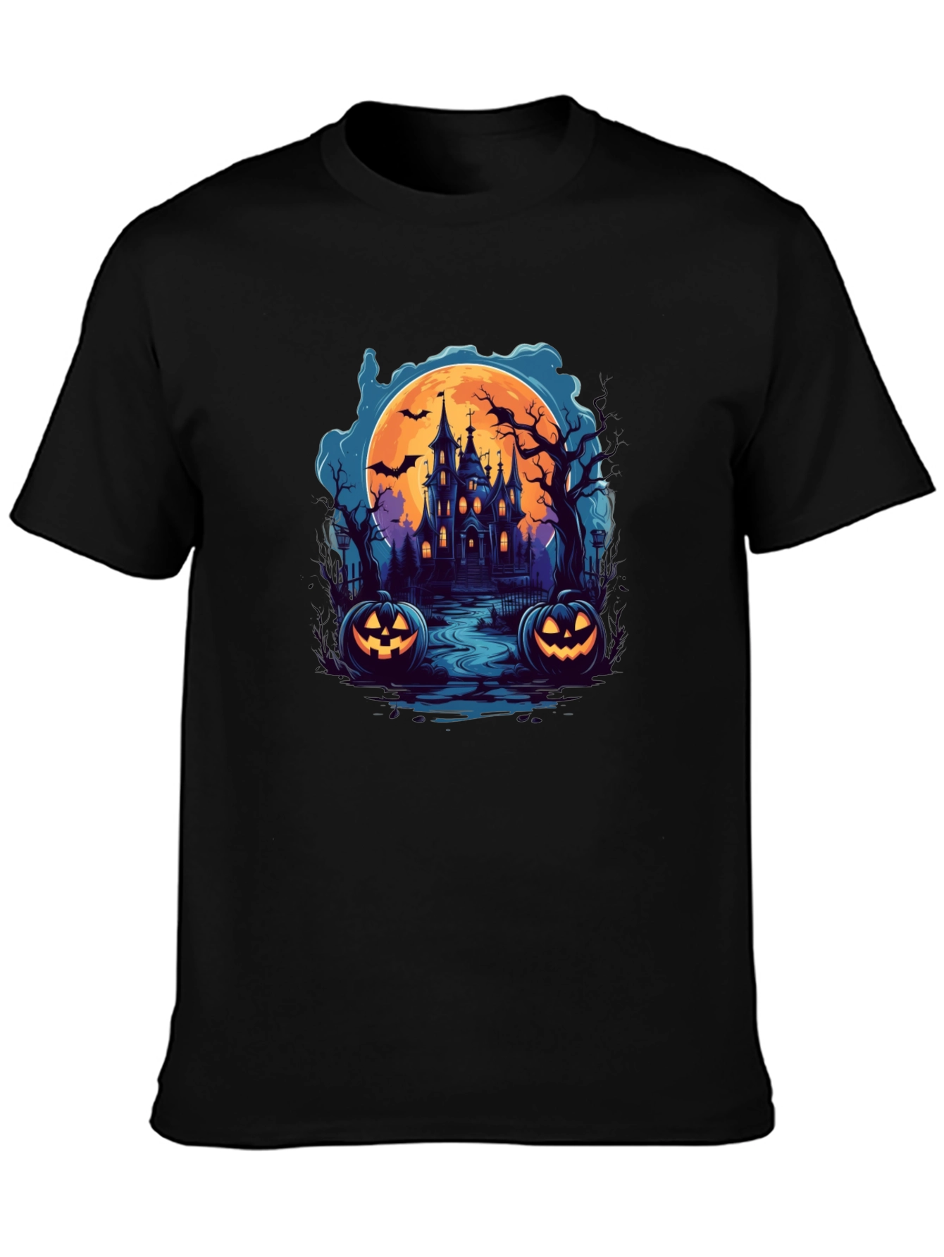 Spooky Halloween Haunted House T-Shirt