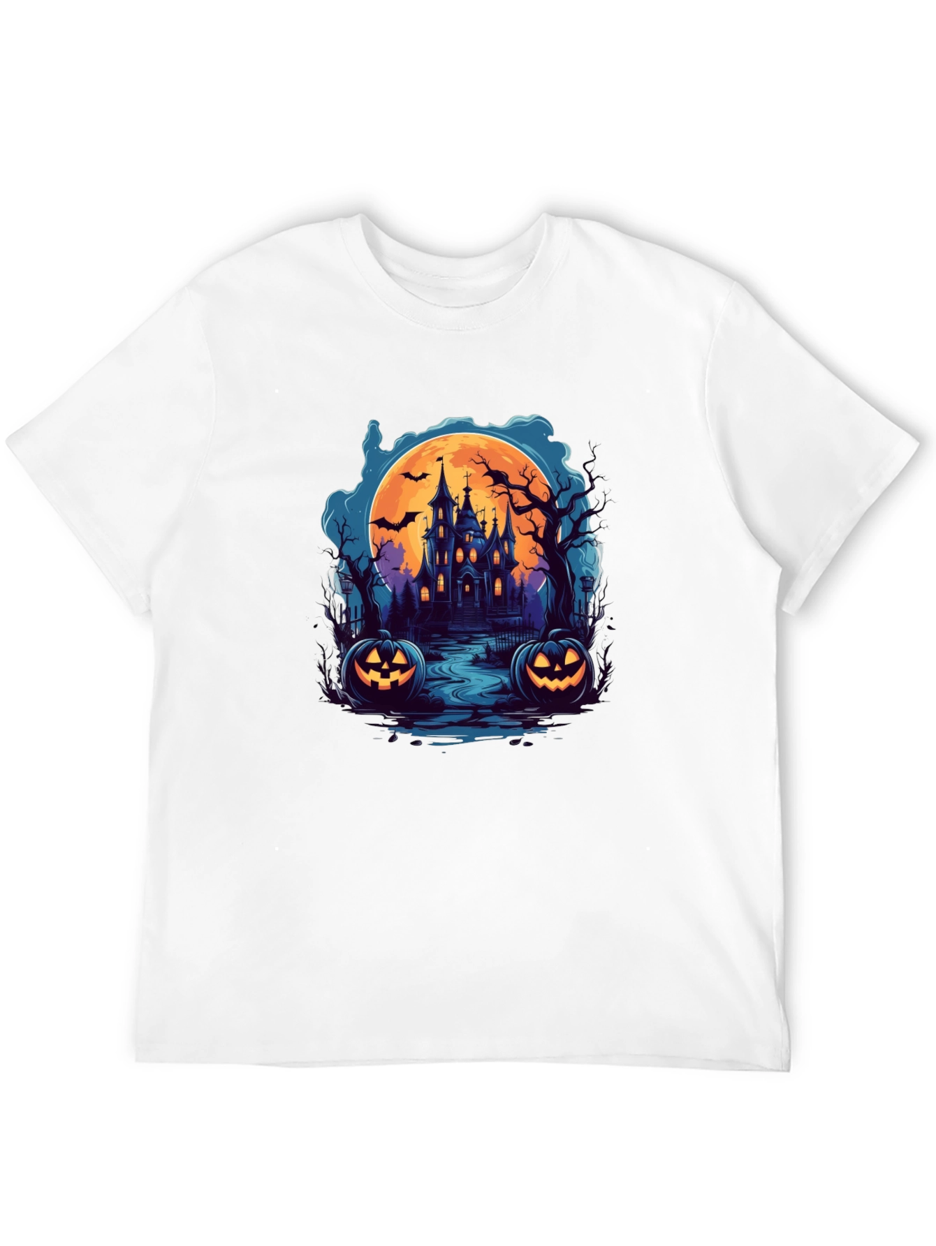 Spooky Halloween Haunted House T-Shirt