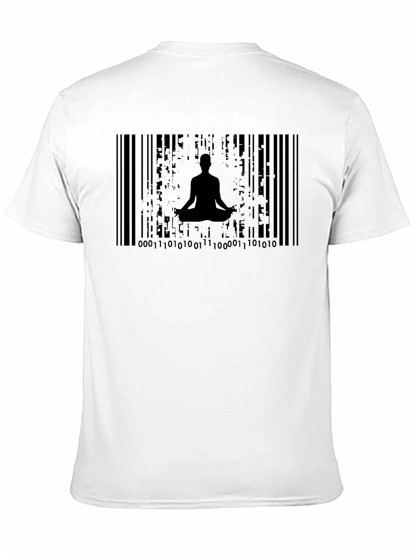 Zen Barcode T-Shirt - Meditate in Style!