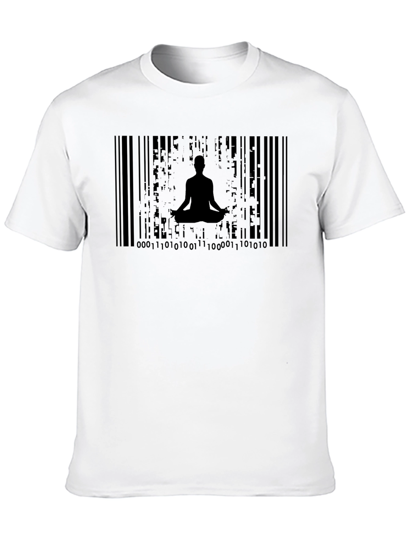 Zen Barcode T-Shirt - Meditate in Style!