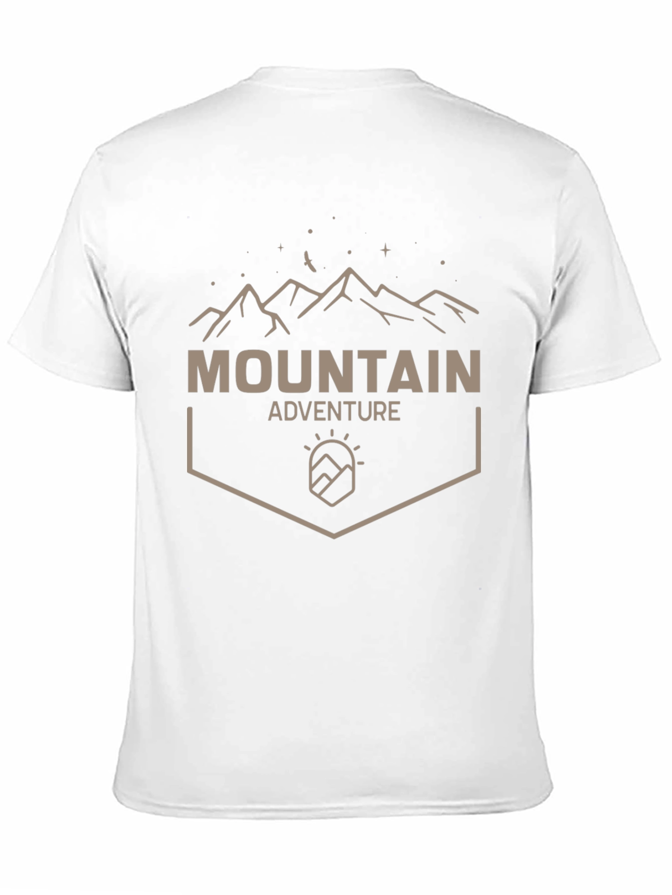 Mountain Adventure Graphic Tee - Black Casual Shirt