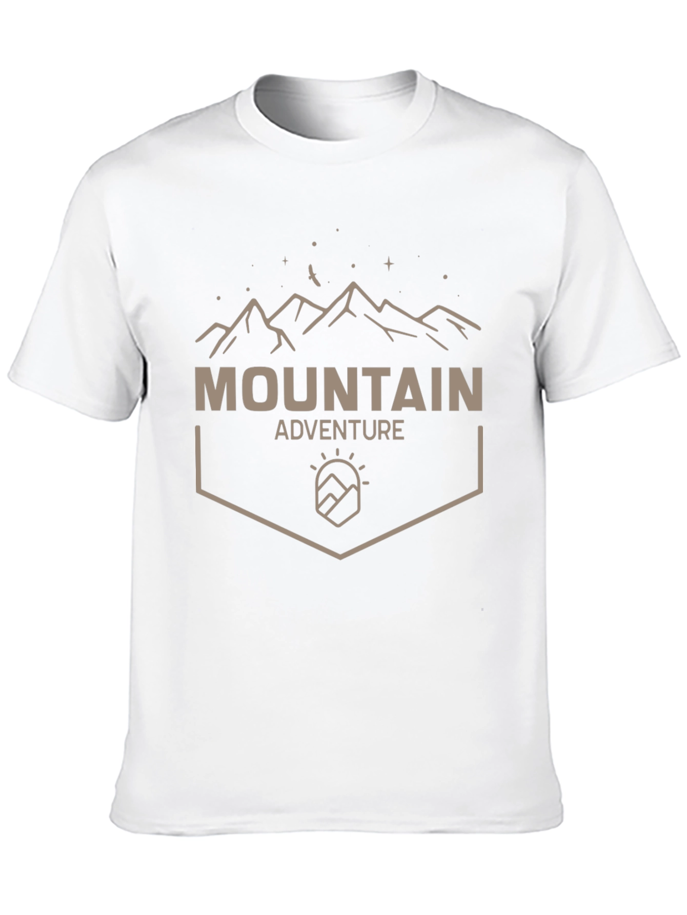 Mountain Adventure Graphic Tee - Black Casual Shirt