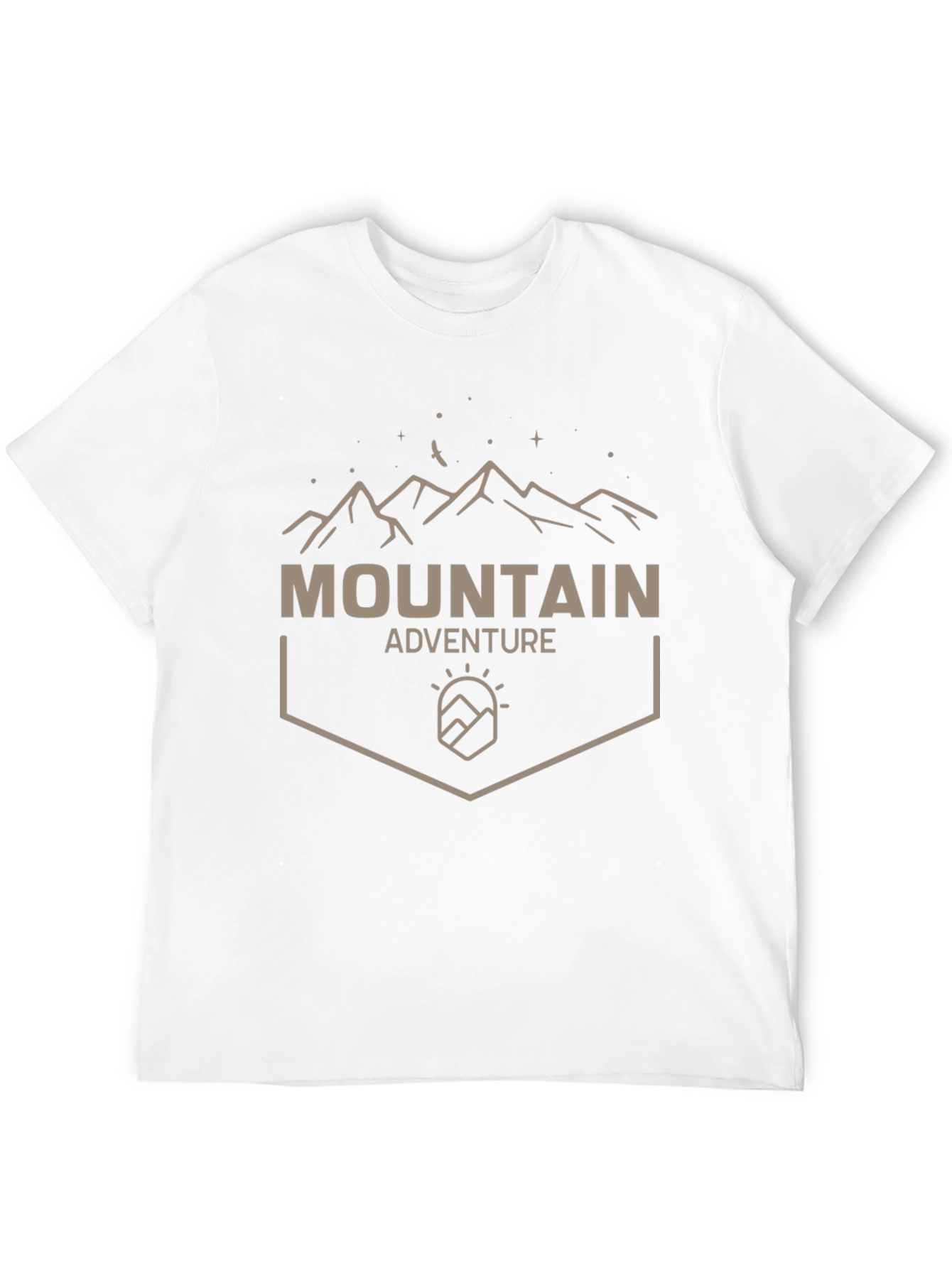 Mountain Adventure Graphic Tee - Black Casual Shirt