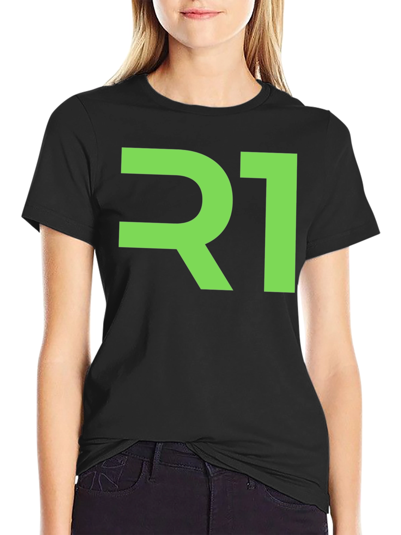 Modern R1 Graphic Tee - Black Cotton Blend