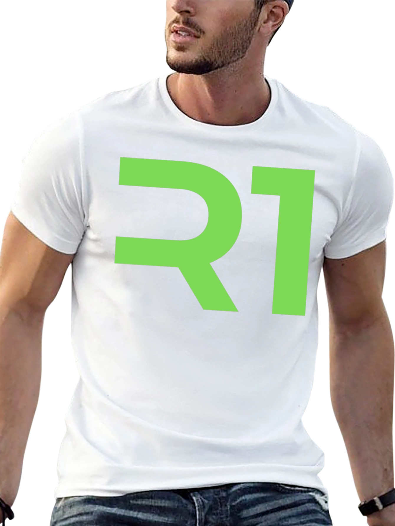 Modern R1 Graphic Tee - Black Cotton Blend