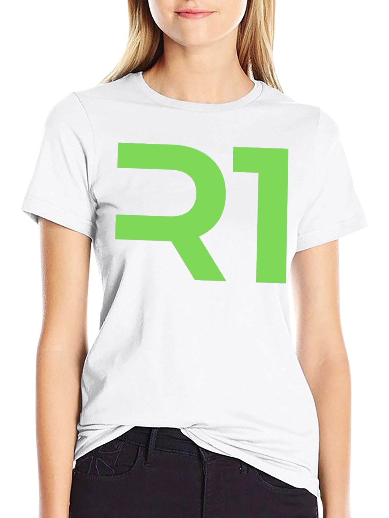 Modern R1 Graphic Tee - Black Cotton Blend