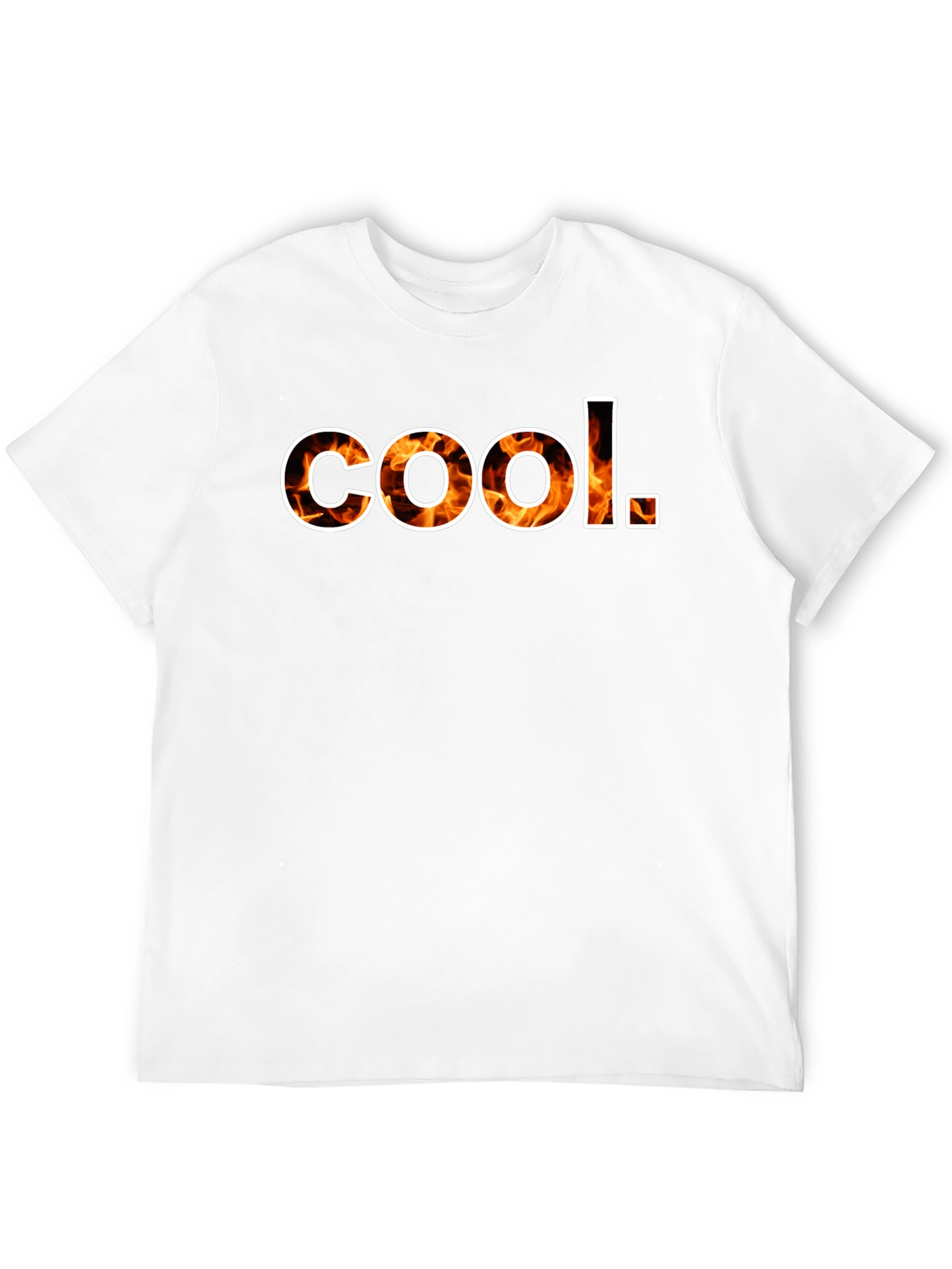 Cool Flame Graphic Mens T-Shirt