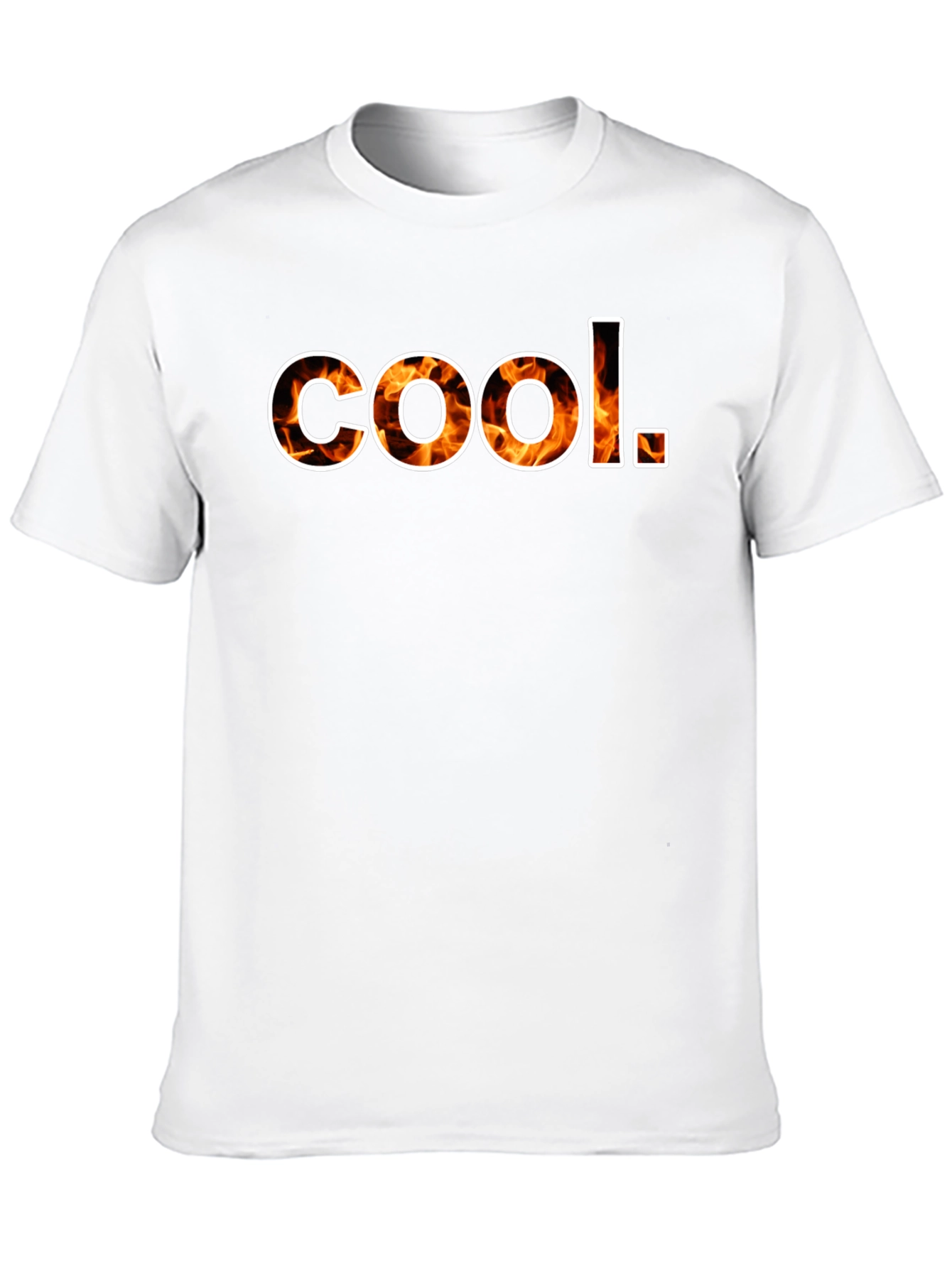Cool Flame Graphic Mens T-Shirt