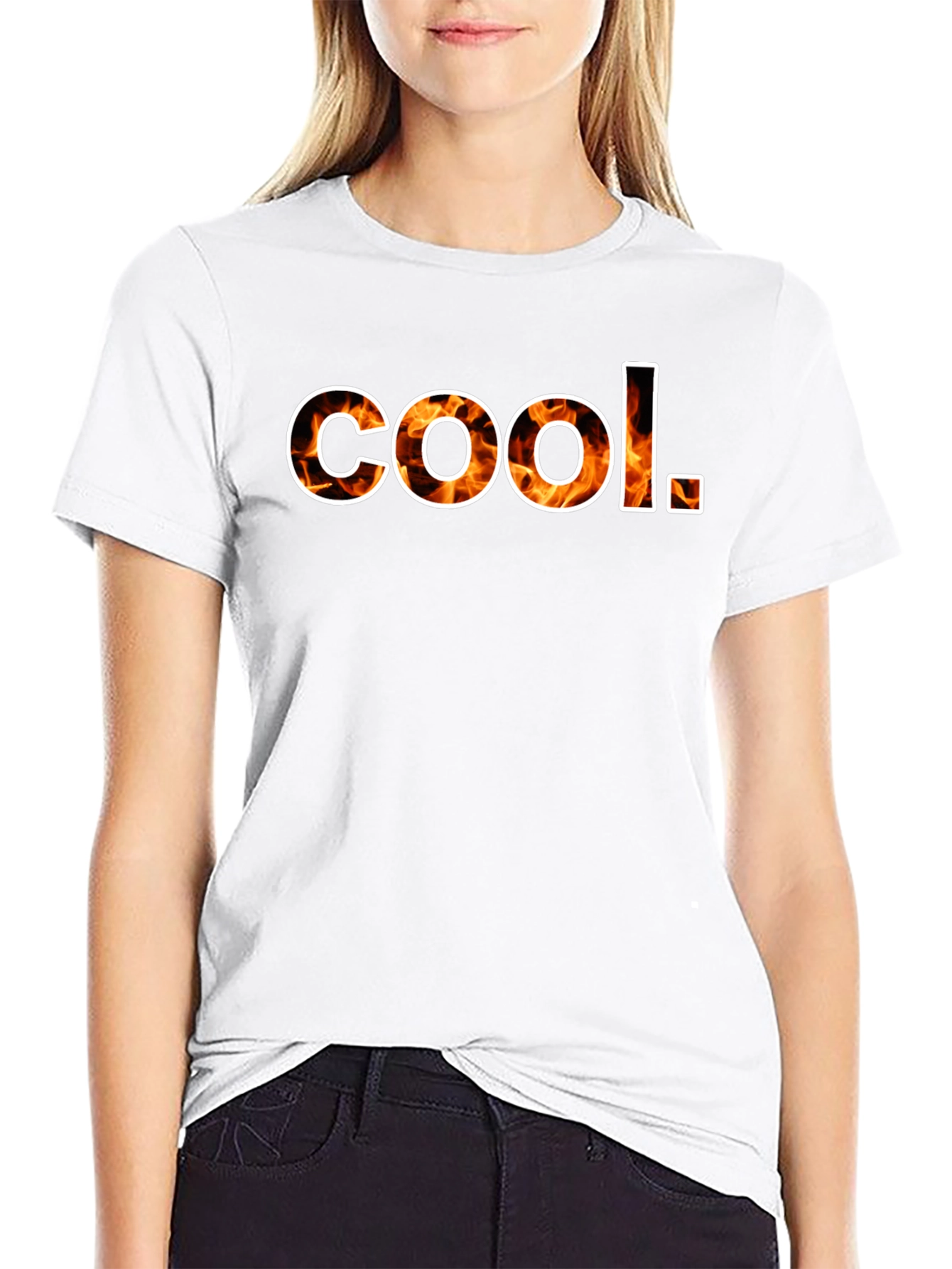 Cool Flame Graphic Mens T-Shirt
