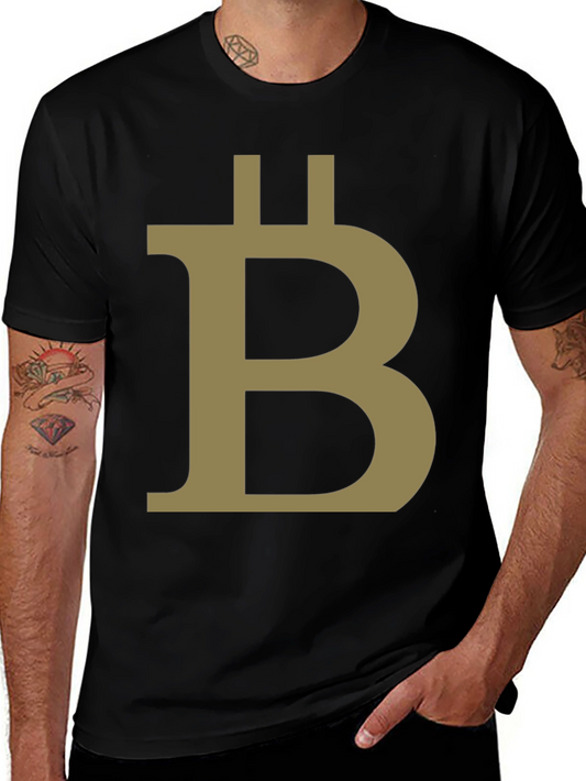Bitcoin Logo Graphic Tee - Crypto Currency Fan Shirt