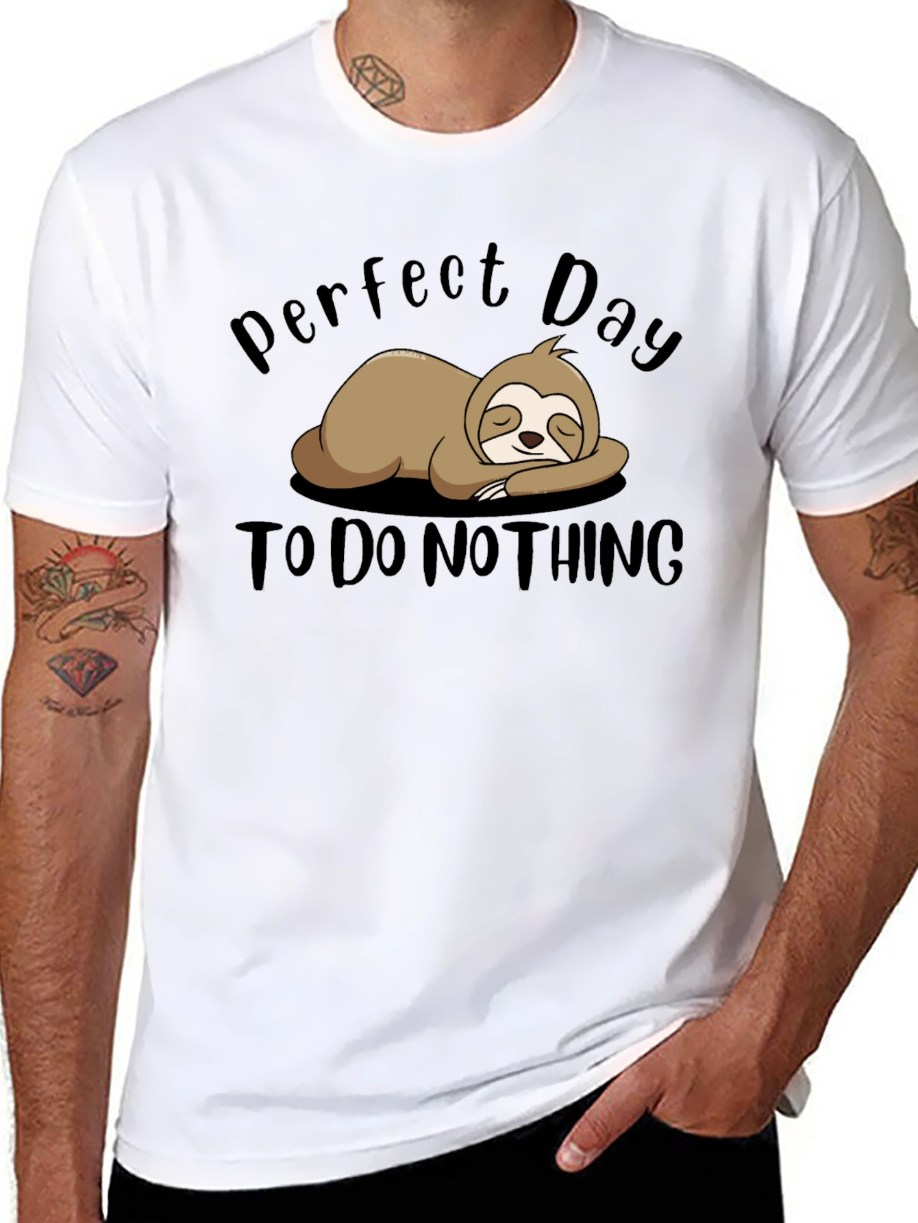Perfect Day Sloth T-Shirt - Relaxed Comfort